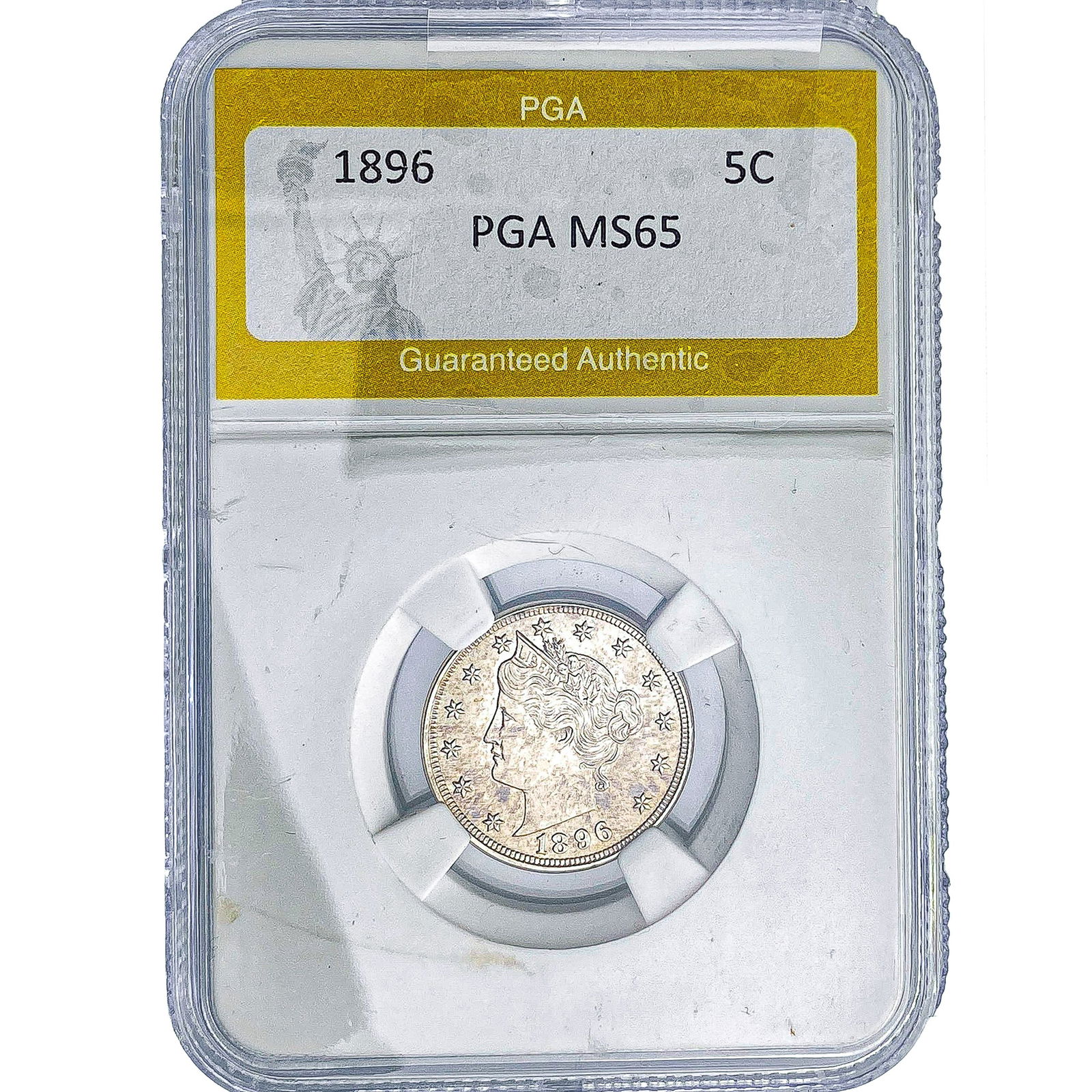 1896 Liberty Victory Nickel PGA MS65: 1896 Liberty Victory Nickel PGA MS65