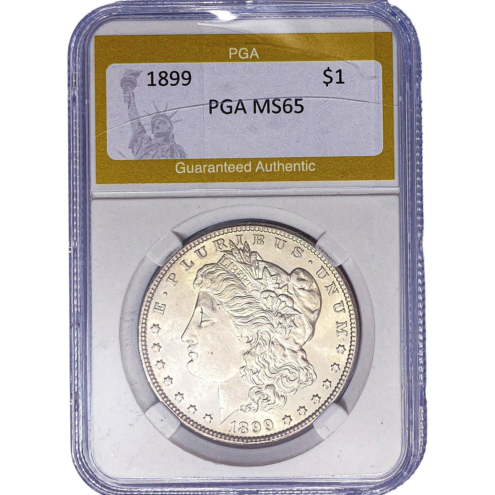 1899 Morgan Silver Dollar PGA MS65: 1899 Morgan Silver Dollar PGA MS65