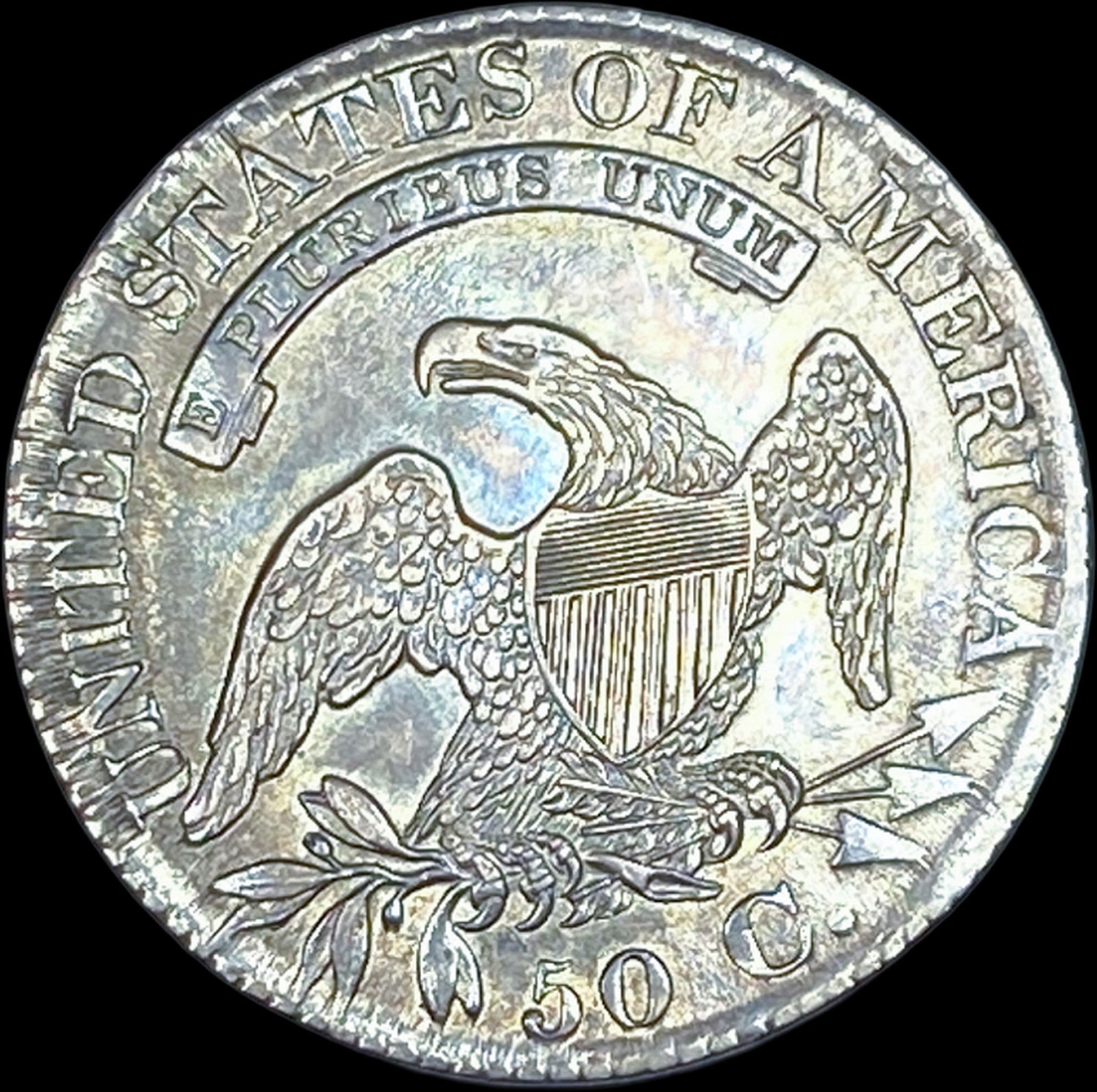 1827 Capped Bust Half Dollar CLOSELY UNCIRCULATED - 2