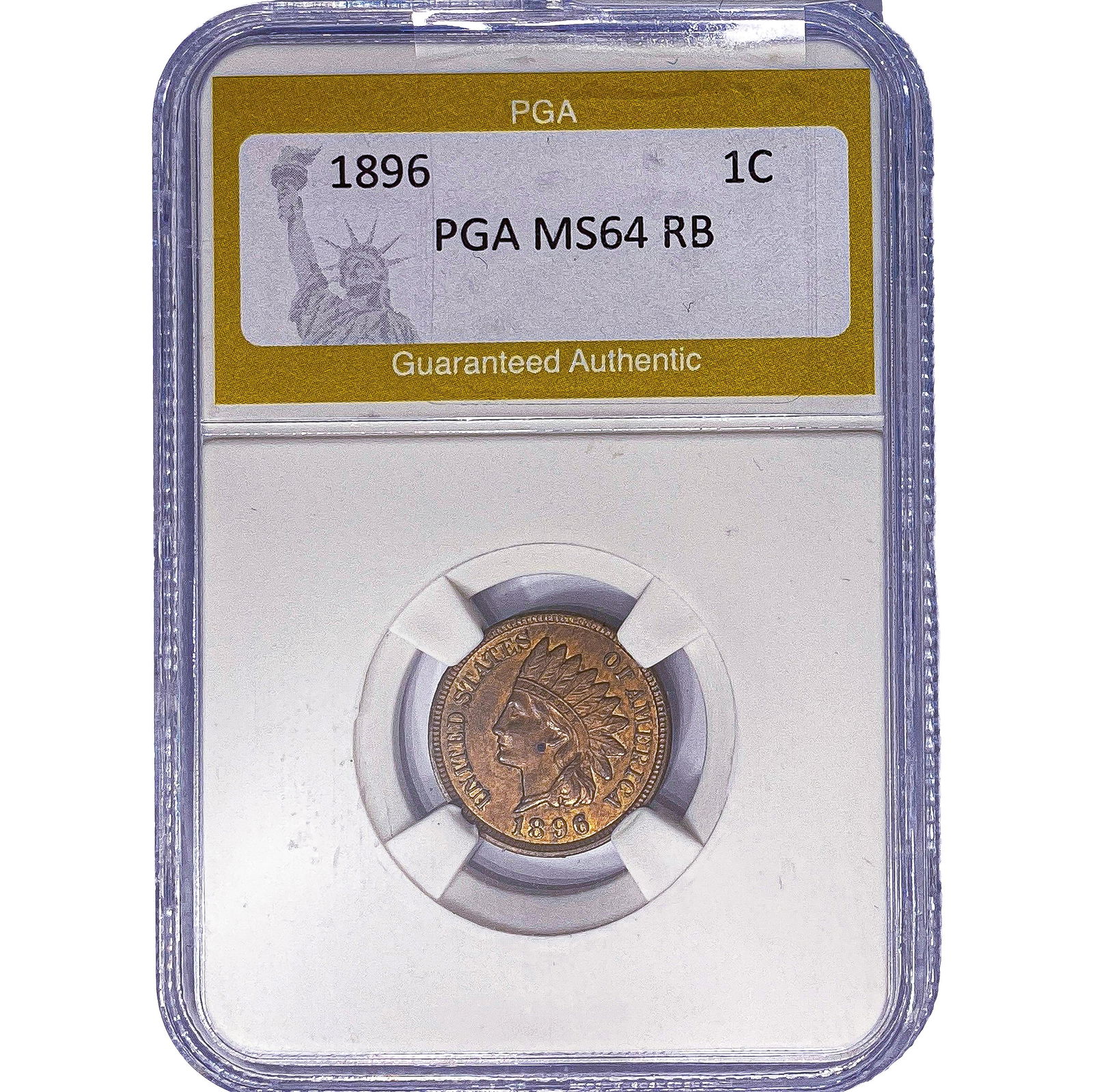 1896 Indian Head Cent PGA MS64 RB (1 of 2)