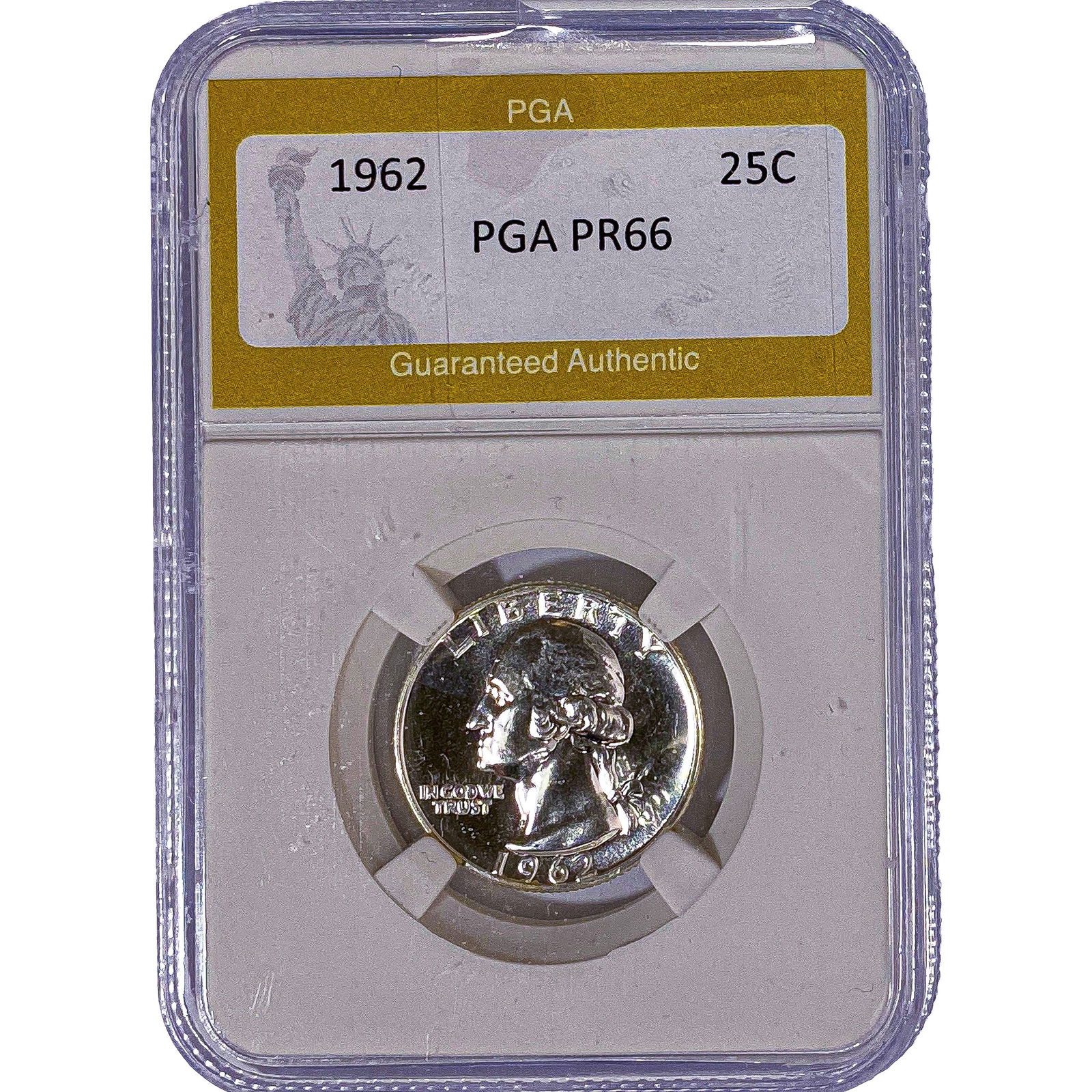 1962 Washington Silver Quarter PGA PR66: 1962 Washington Silver Quarter PGA PR66