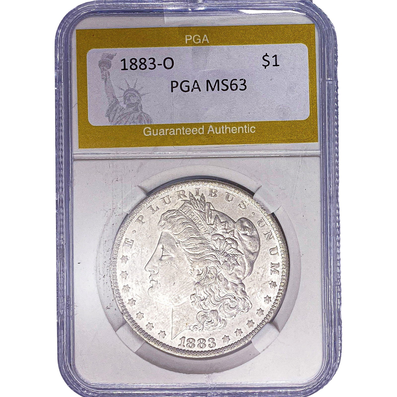 1883-O Morgan Silver Dollar PGA MS63: 1883-O Morgan Silver Dollar PGA MS63