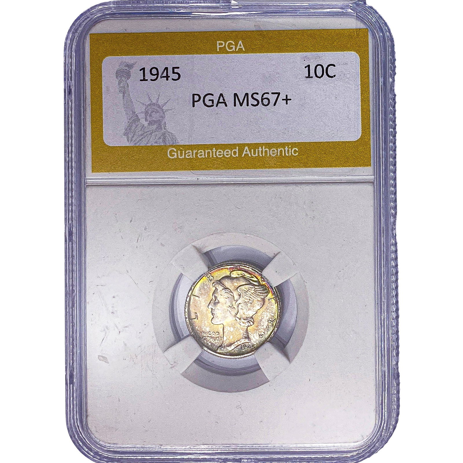 1945 Mercury Silver Dime PGA MS67+: 1945 Mercury Silver Dime PGA MS67+