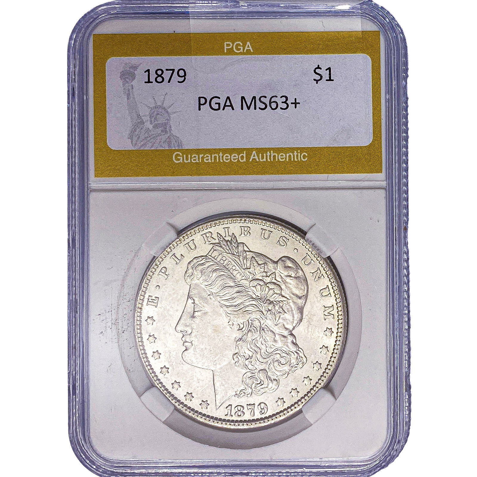 1879 Morgan Silver Dollar PGA MS63+ (1 of 2)