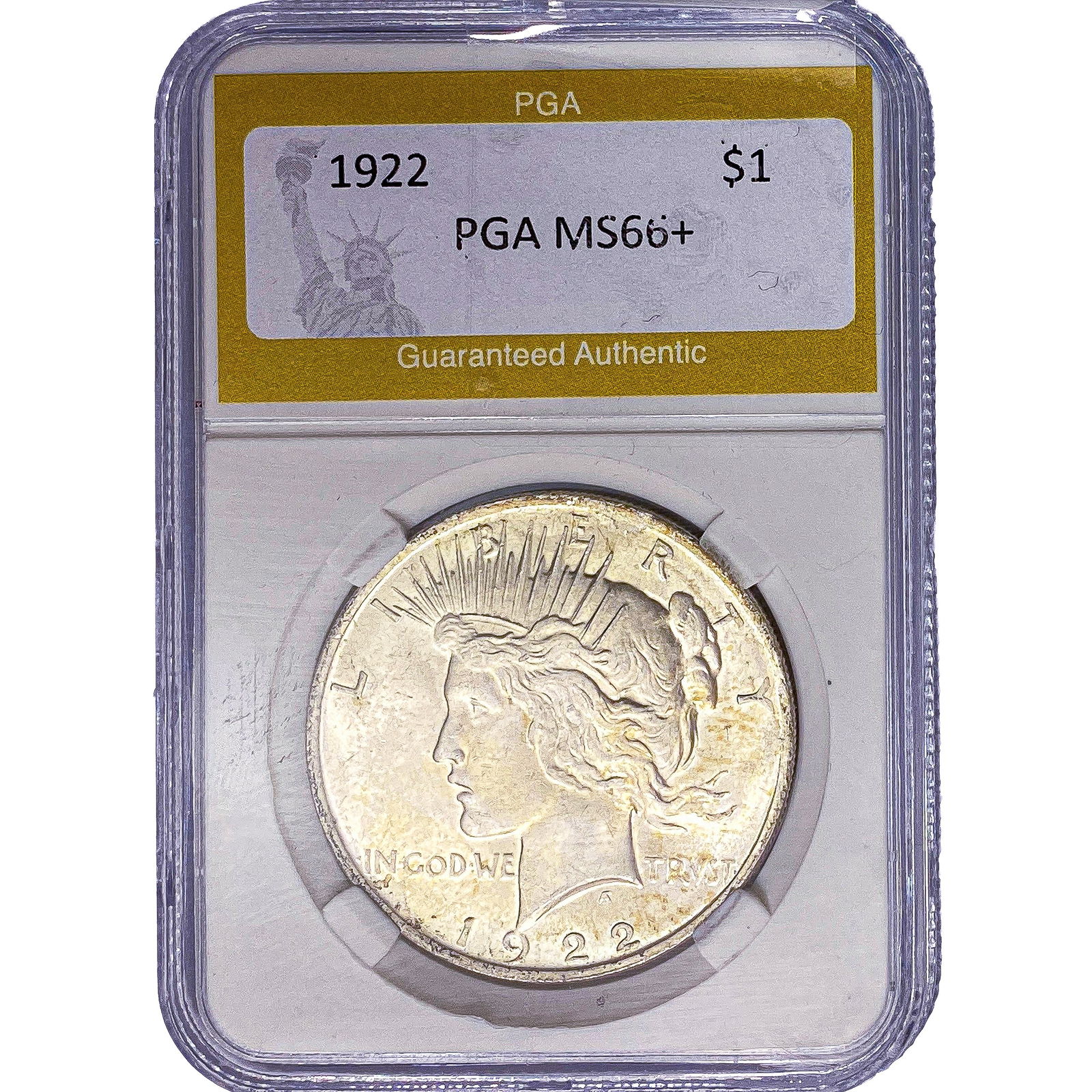 1922 Silver Peace Dollar PGA MS66+ (1 of 2)