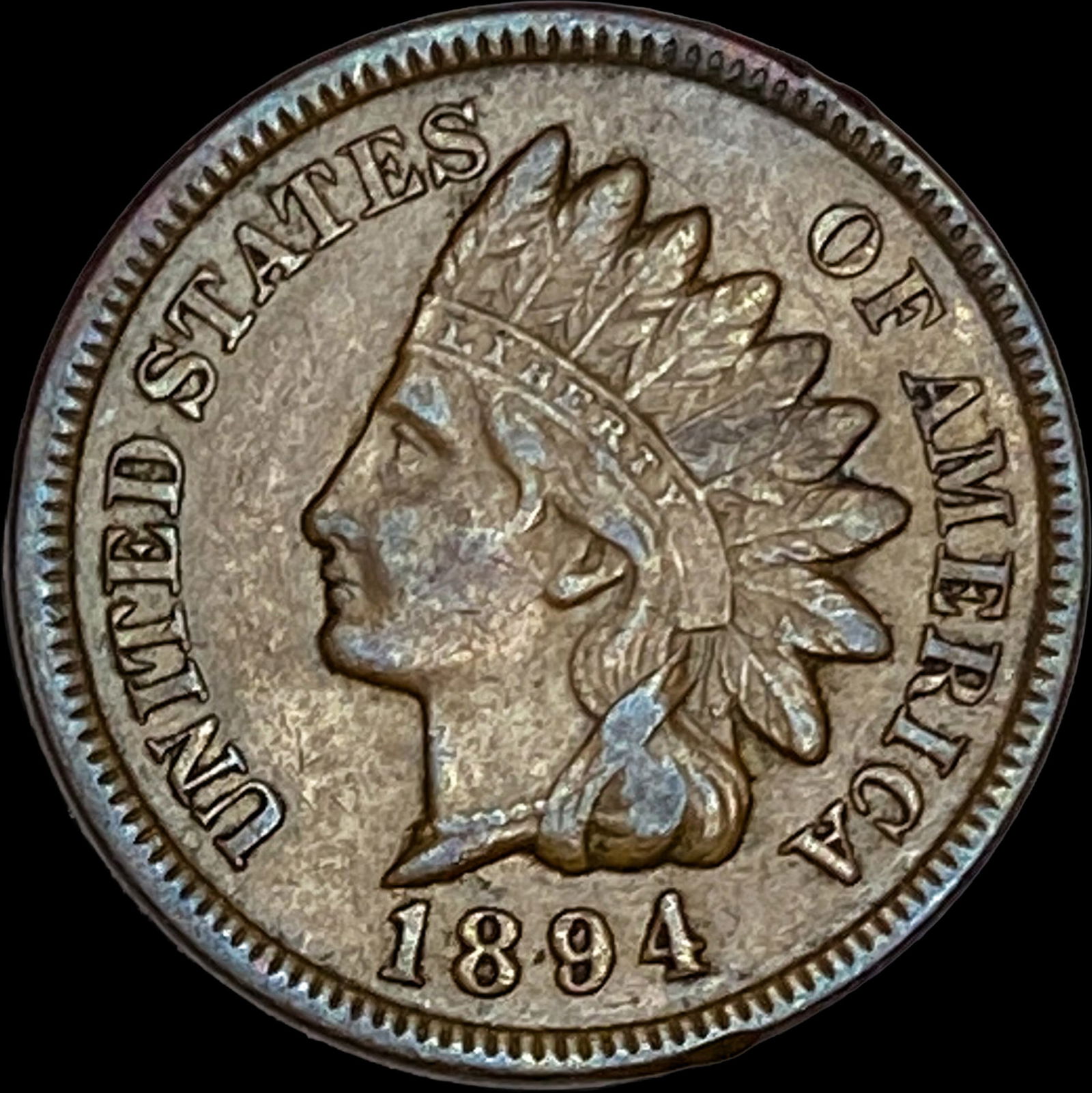 1894 Indian Head Cent CHOICE AU (1 of 2)