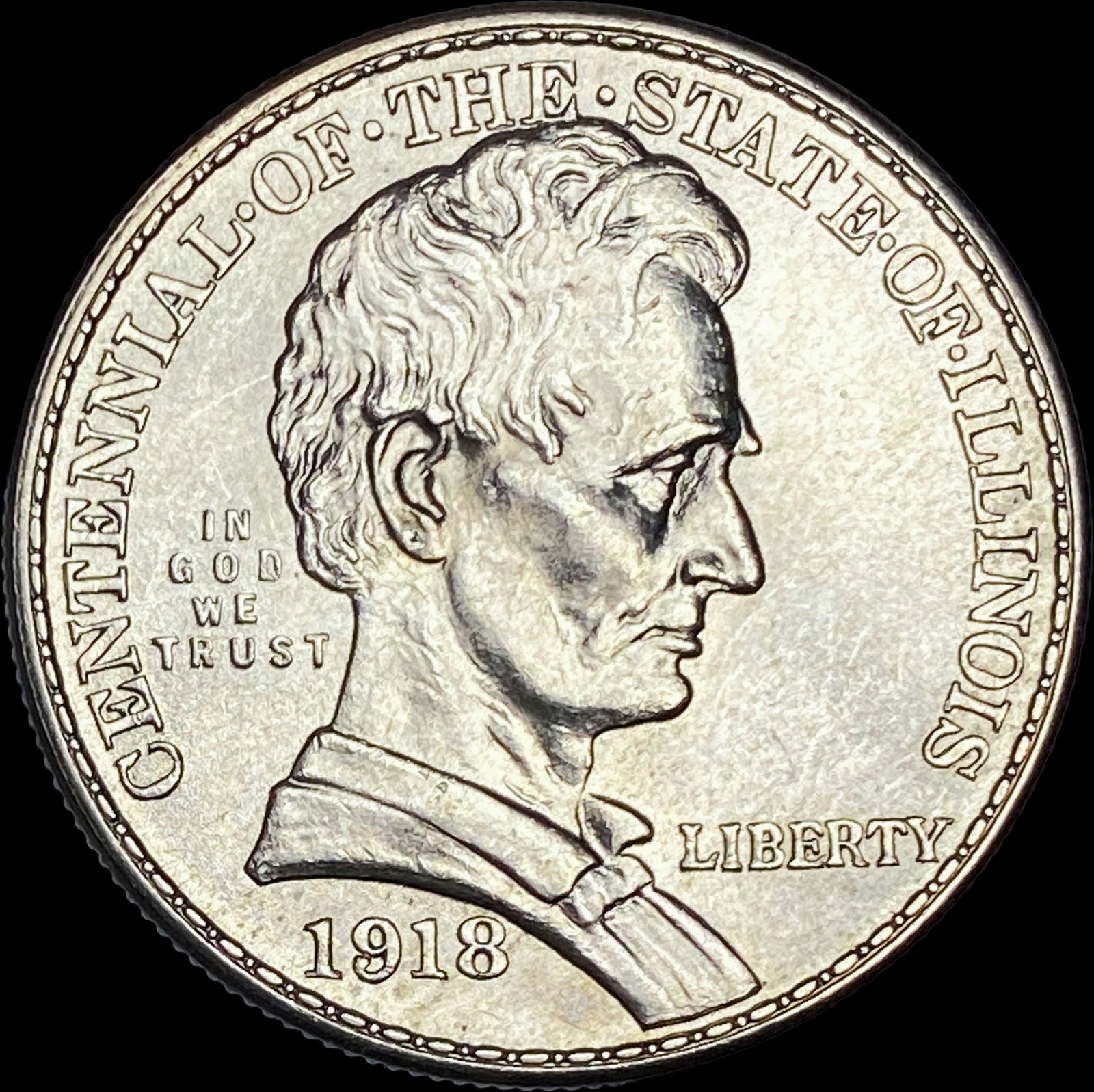 1918 Silver Illinois Half Dollar UNCIRCULATED (1 of 2)