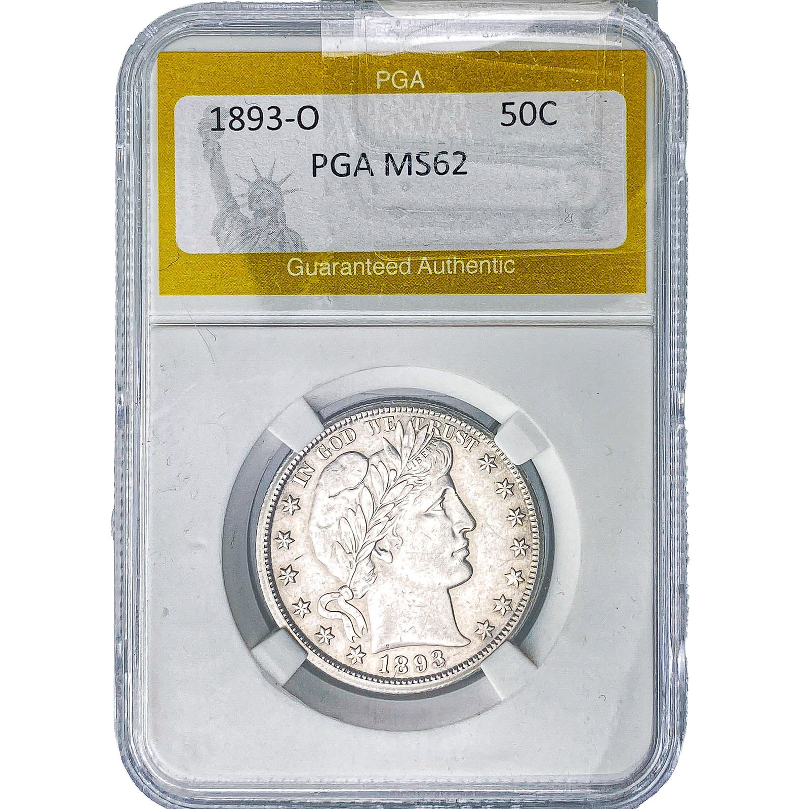 1893-O Barber Half Dollar PGA MS62 (1 of 2)
