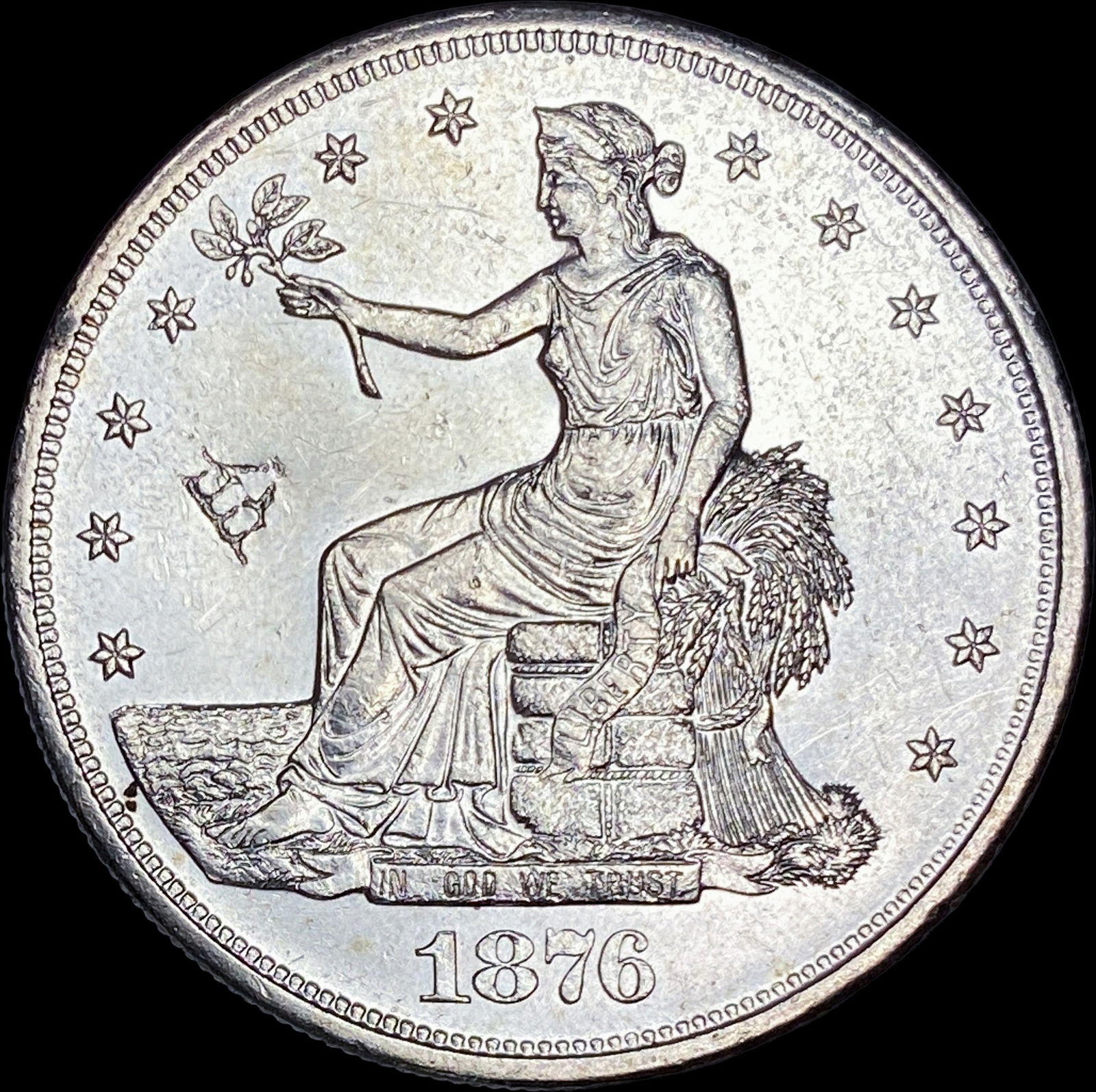 1876-S Silver Trade Dollar UNCIRCULATED (1 of 2)