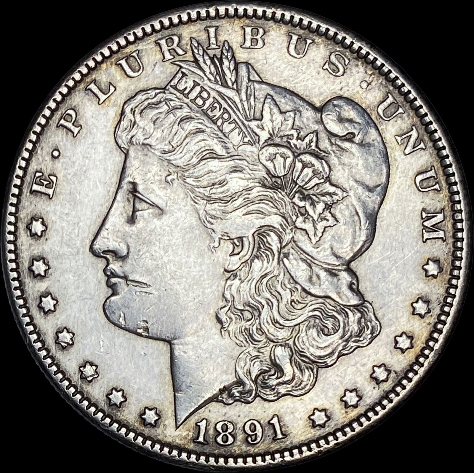 1891-CC Silver Morgan Dollar CLOSELY UNCIRCULATED (1 of 2)