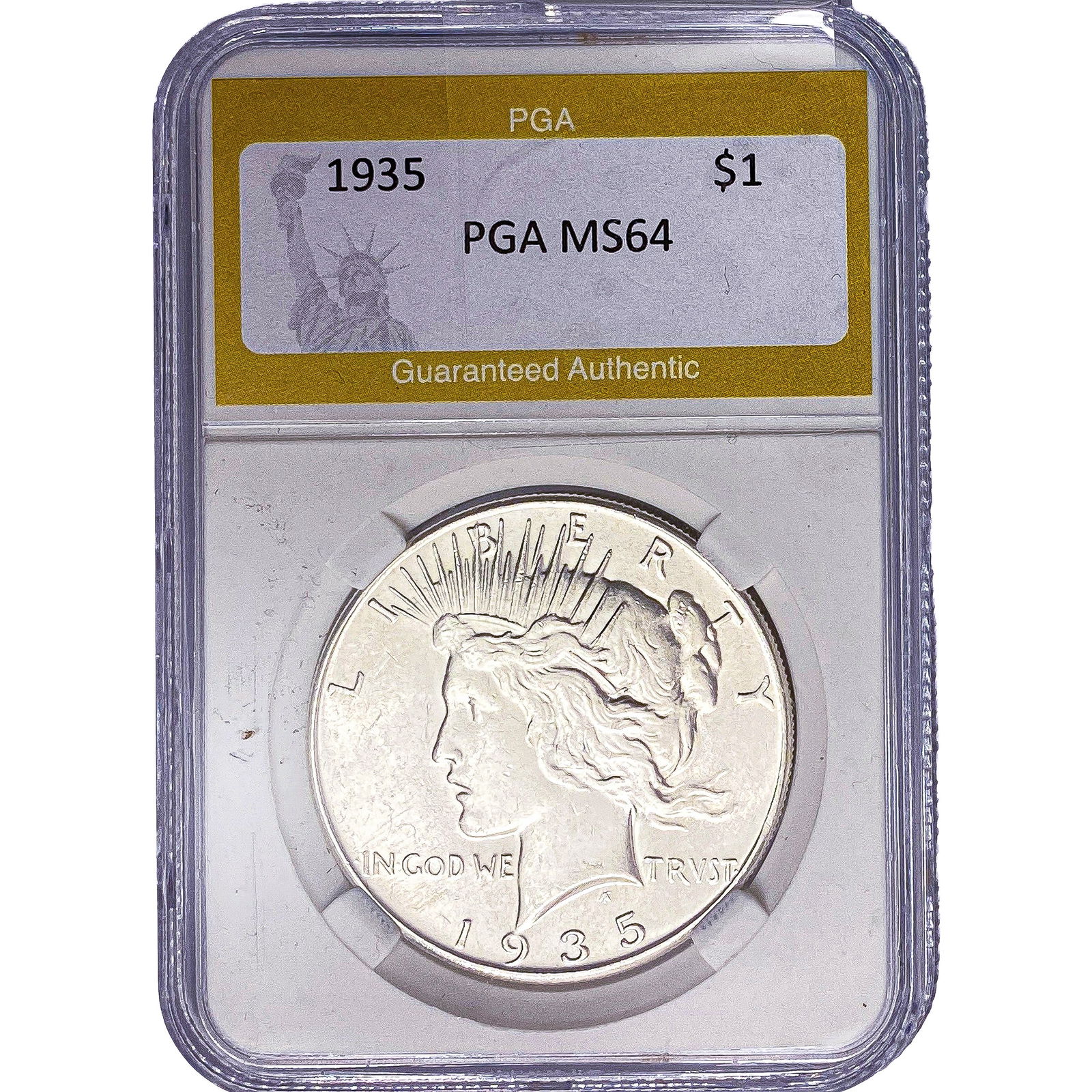 1935 Silver Peace Dollar PGA MS64 (1 of 2)
