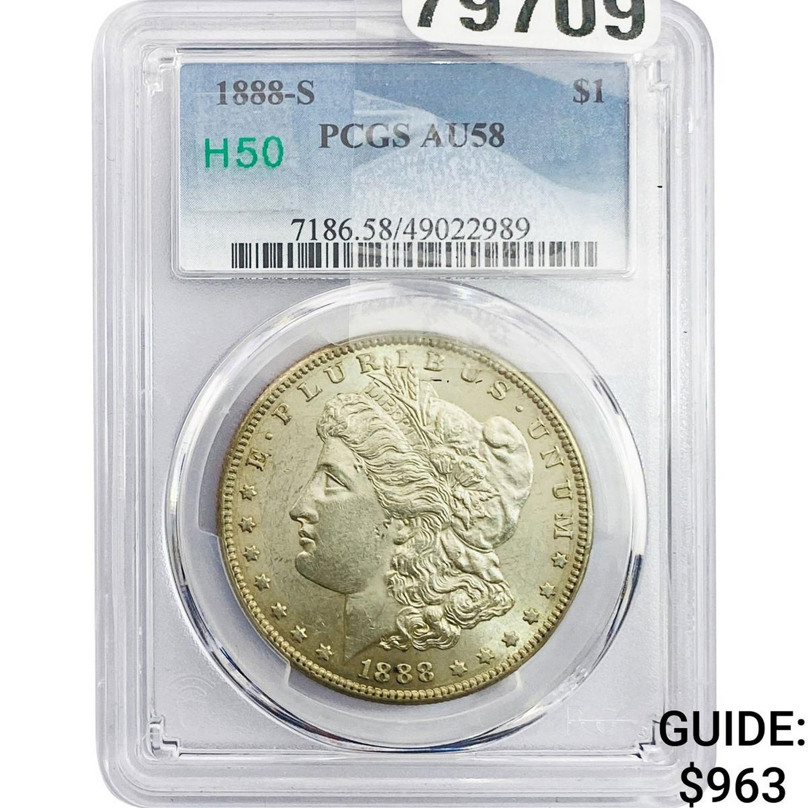 1888-S Morgan Silver Dollar PCGS AU58 (1 of 2)