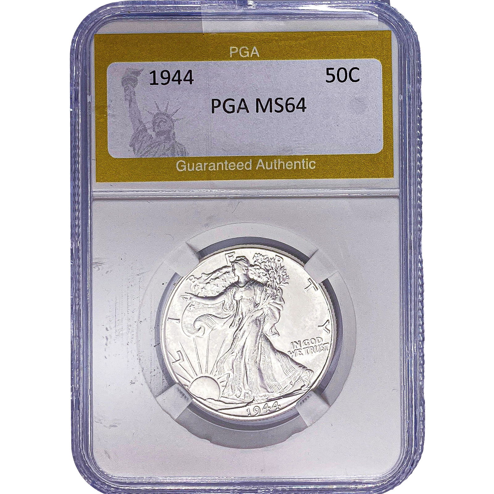 1944 Walking Liberty Half Dollar PGA MS64: 1944 Walking Liberty Half Dollar PGA MS64