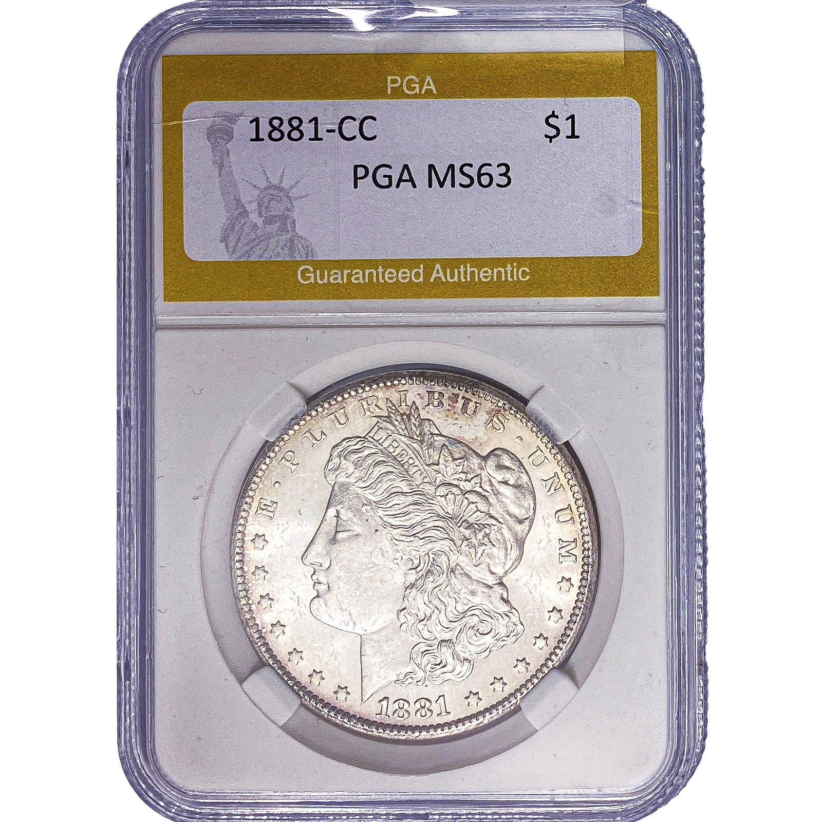 1881-CC Morgan Silver Dollar PGA MS63 (1 of 2)