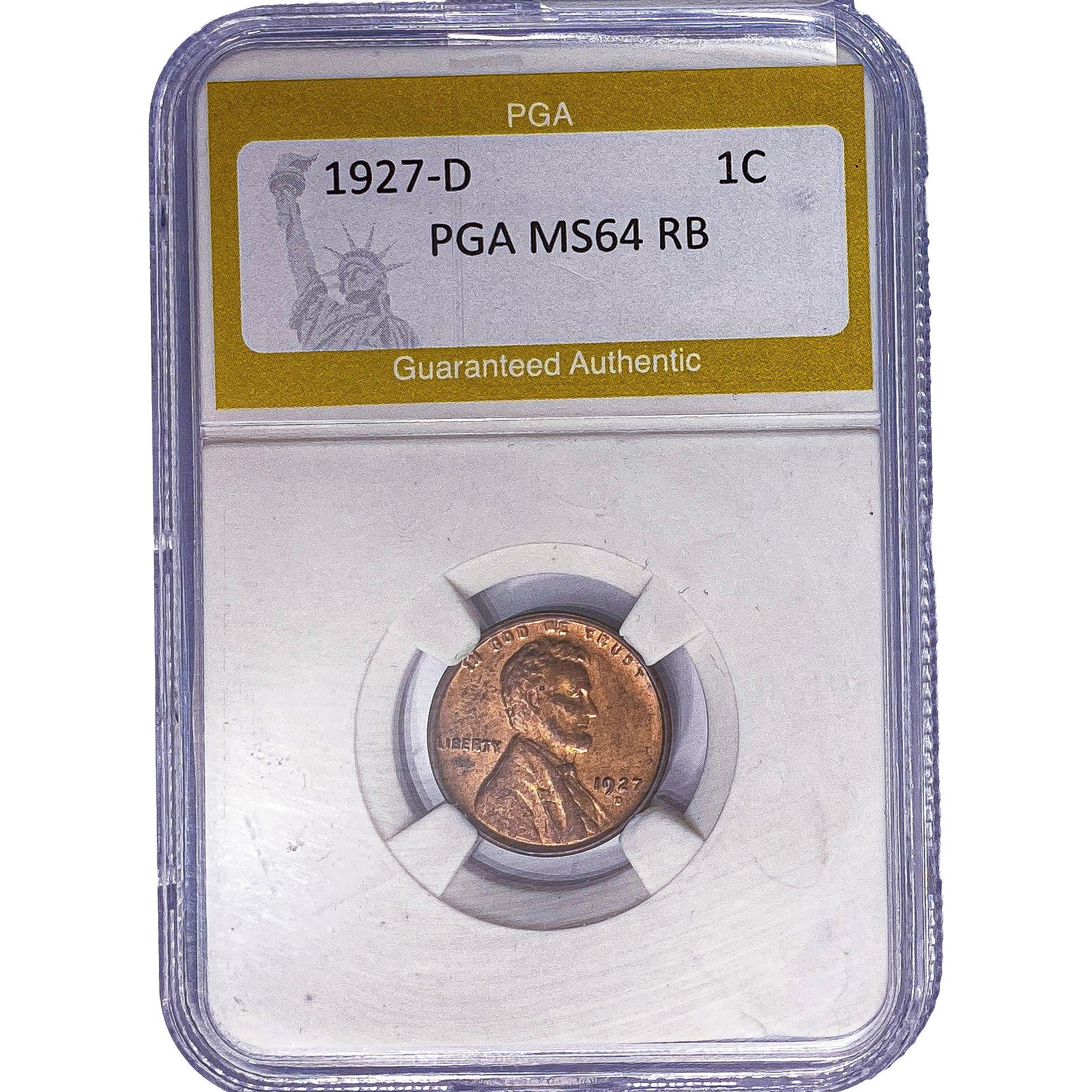 1927-D Wheat Cent PGA MS64 RB (1 of 2)
