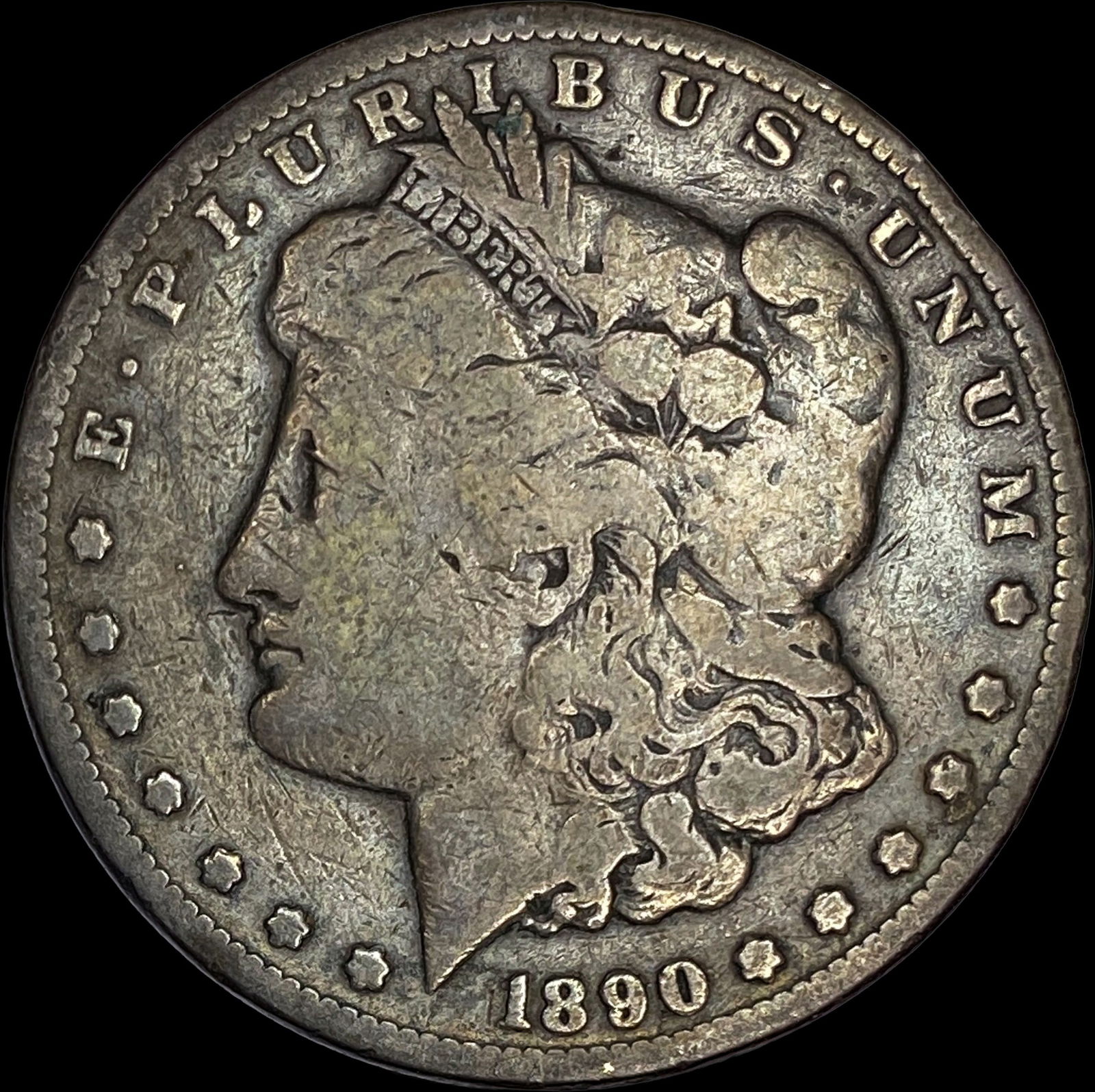 1890-CC Silver Morgan Dollar NICELY CIRCULATED: 1890-CC Silver Morgan Dollar NICELY CIRCULATED