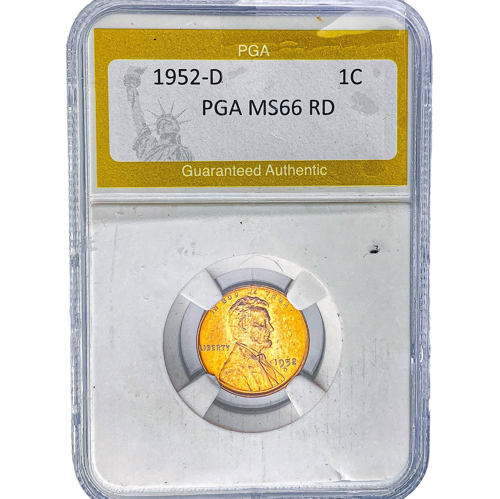 1952-D Wheat Cent PGA MS66 RD: 1952-D Wheat Cent PGA MS66 RD