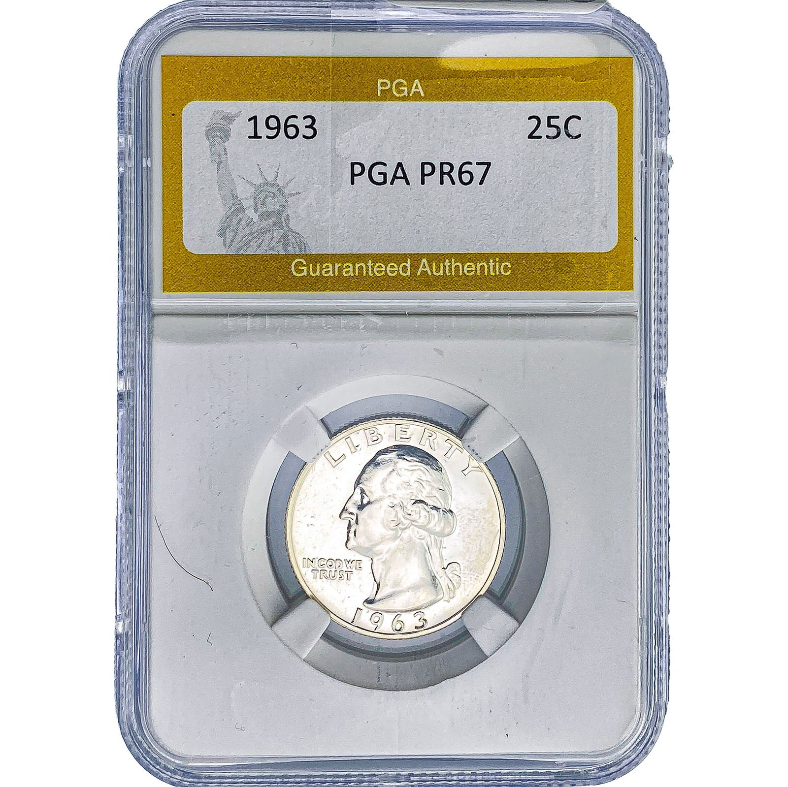 1963 Washington Silver Quarter PGA PR67: 1963 Washington Silver Quarter PGA PR67