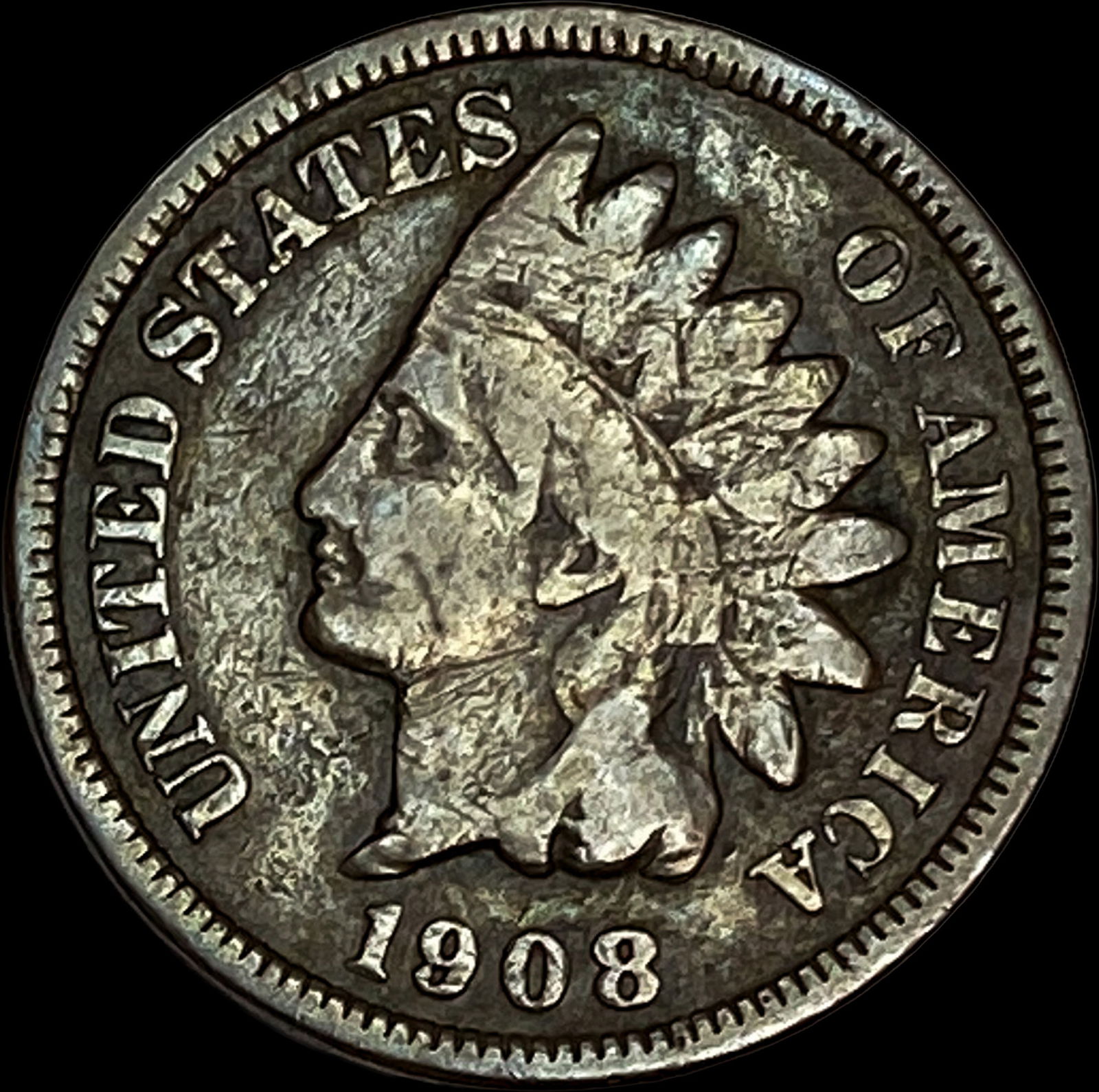 1908-S Indian Head Cent LIGHTLY CIRCULATED: 1908-S Indian Head Cent LIGHTLY CIRCULATED