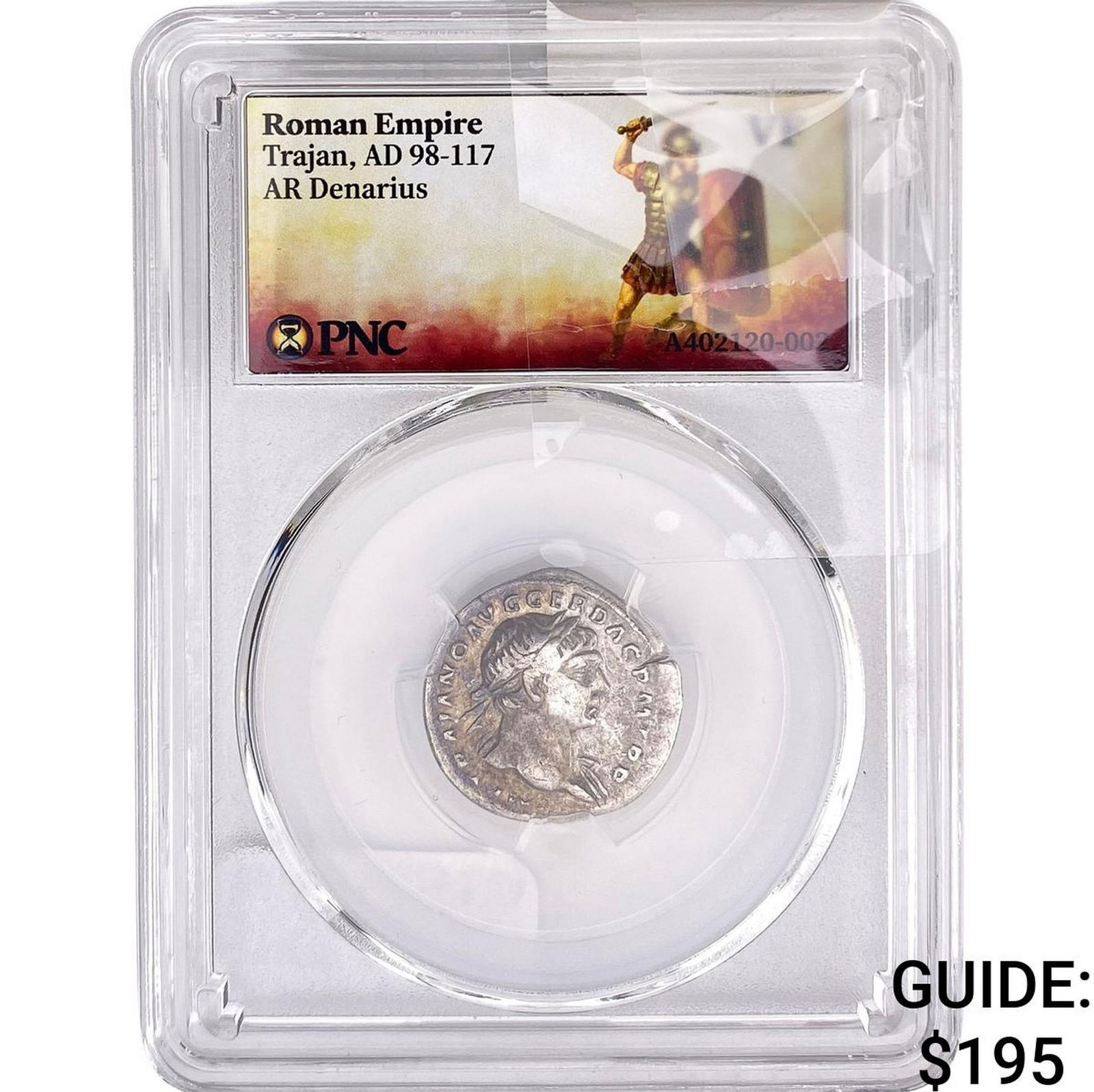 Roman Trajan, AD 98-117 Silver Denarius PNC VF: Roman Trajan, AD 98-117 Silver Denarius PNC VF