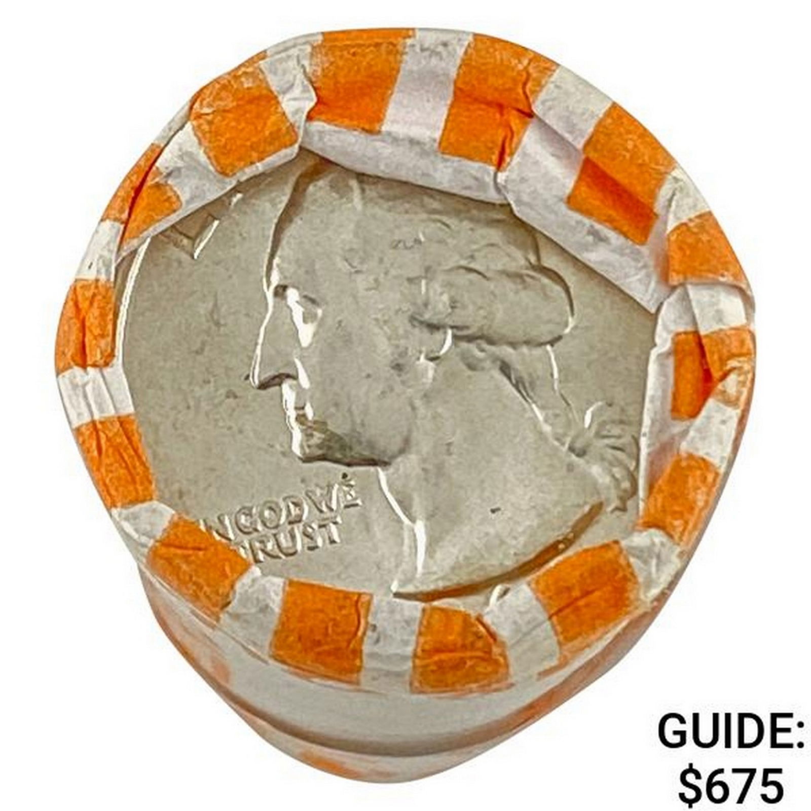 1964 Gem BU Roll of Washington Quarters [40 Coins]: 1964 Gem BU Roll of Washington Quarters [40 Coins]