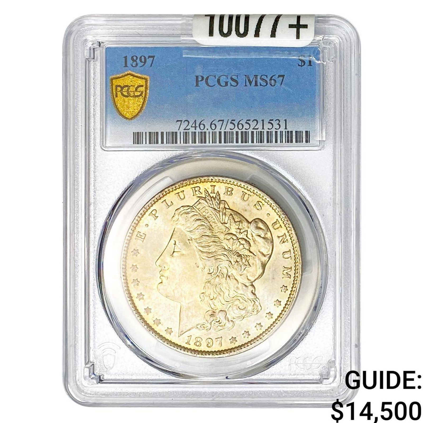 1897 Morgan Silver Dollar PCGS MS67: 1897 Morgan Silver Dollar PCGS MS67