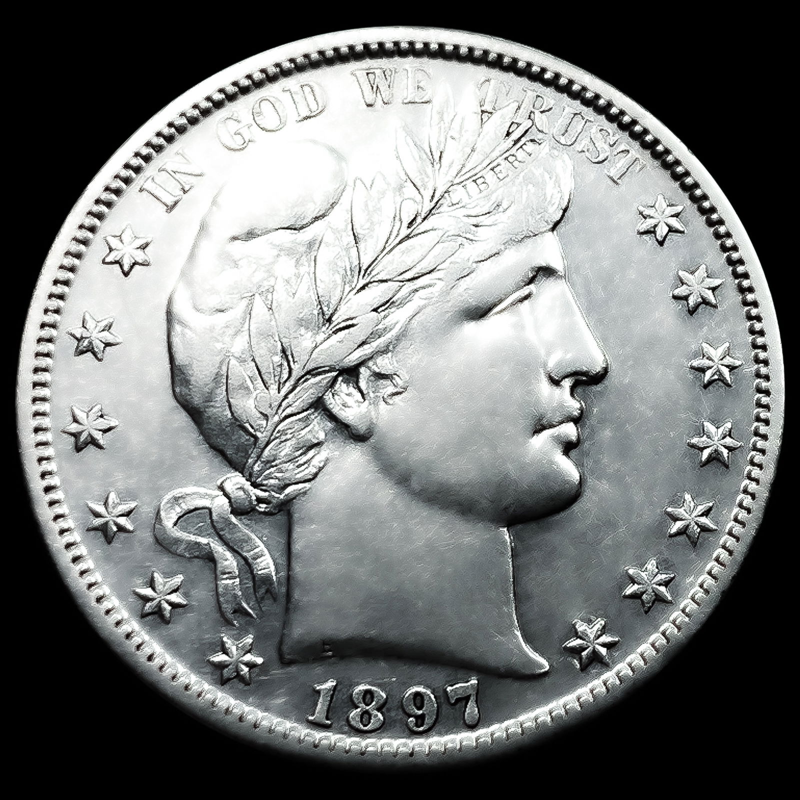 1897-S Barber Half Dollar (1 of 2)