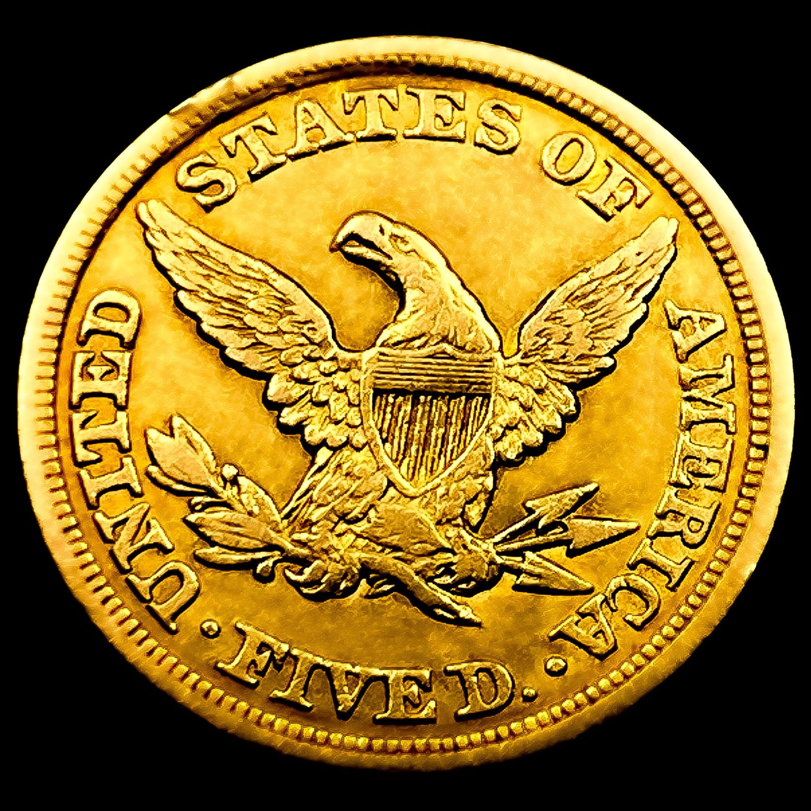 1849 $5 Gold Half Eagle - 2