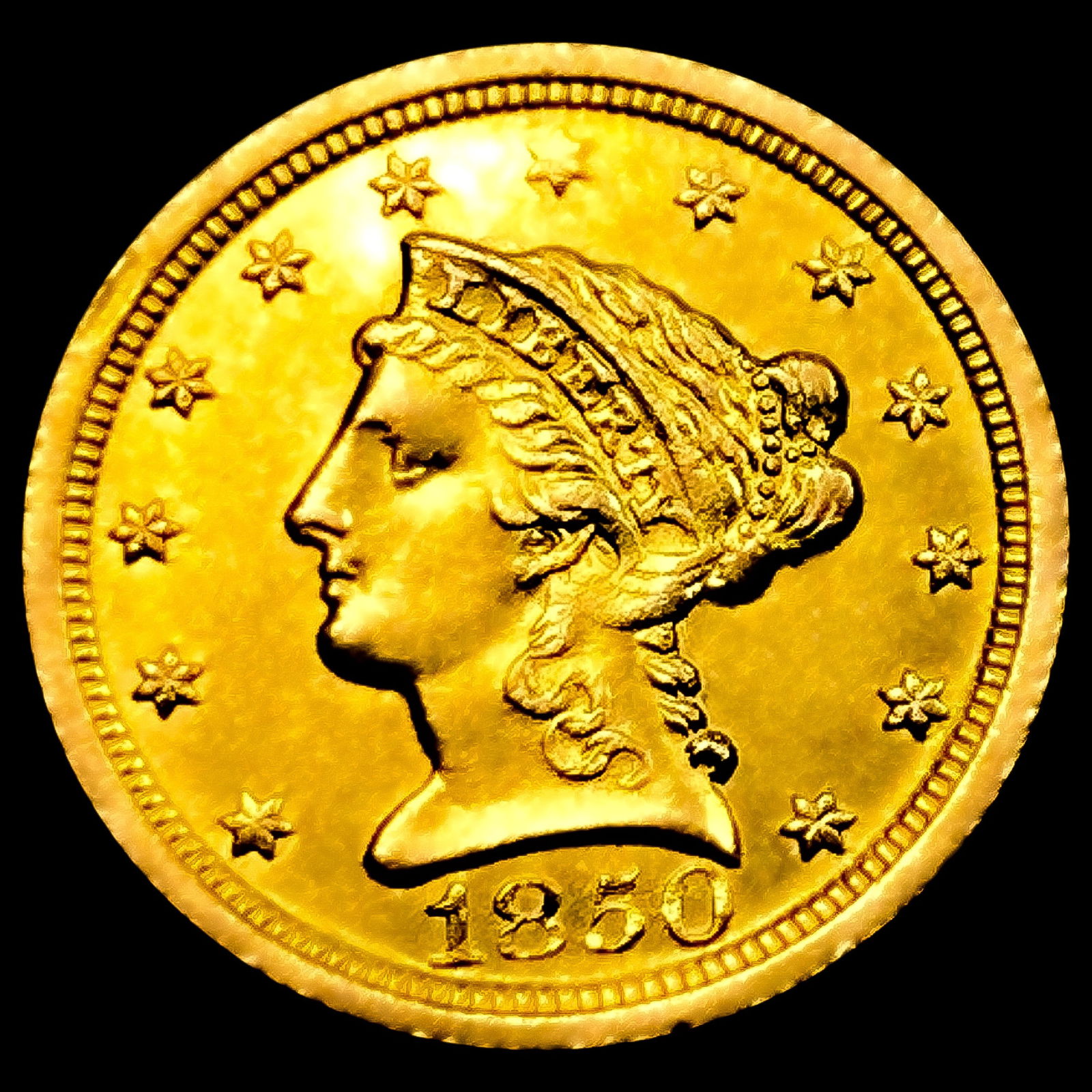 1850-O $2.50 Gold Quarter Eagle: 1850-O $2.50 Gold Quarter Eagle