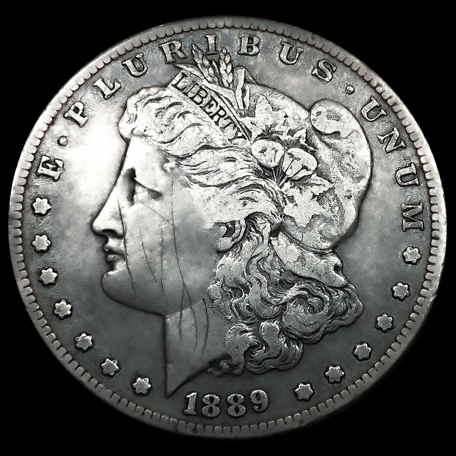 1889-CC Morgan Silver Dollar (1 of 2)