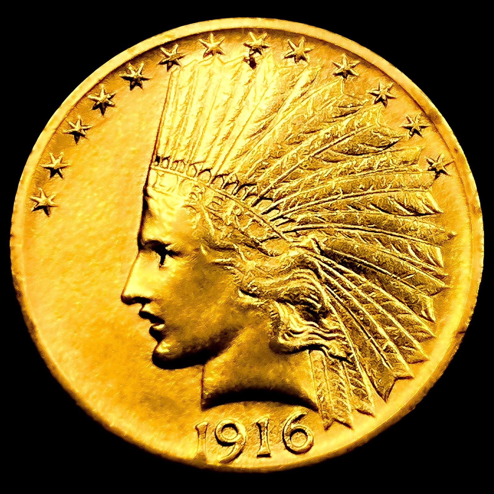 1916-S $10 Gold Eagle (1 of 2)