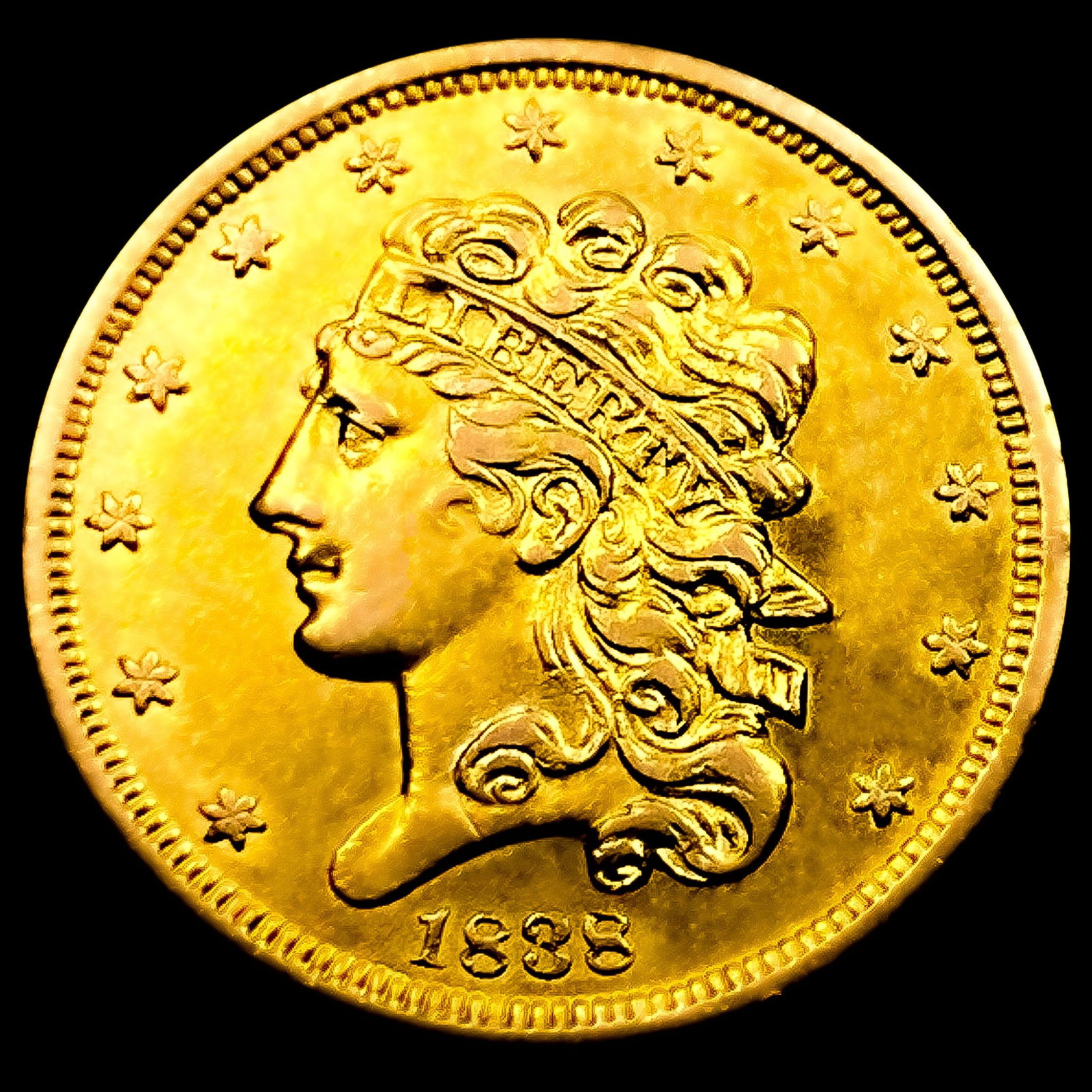 1838 $5 Gold Half Eagle: 1838 $5 Gold Half Eagle