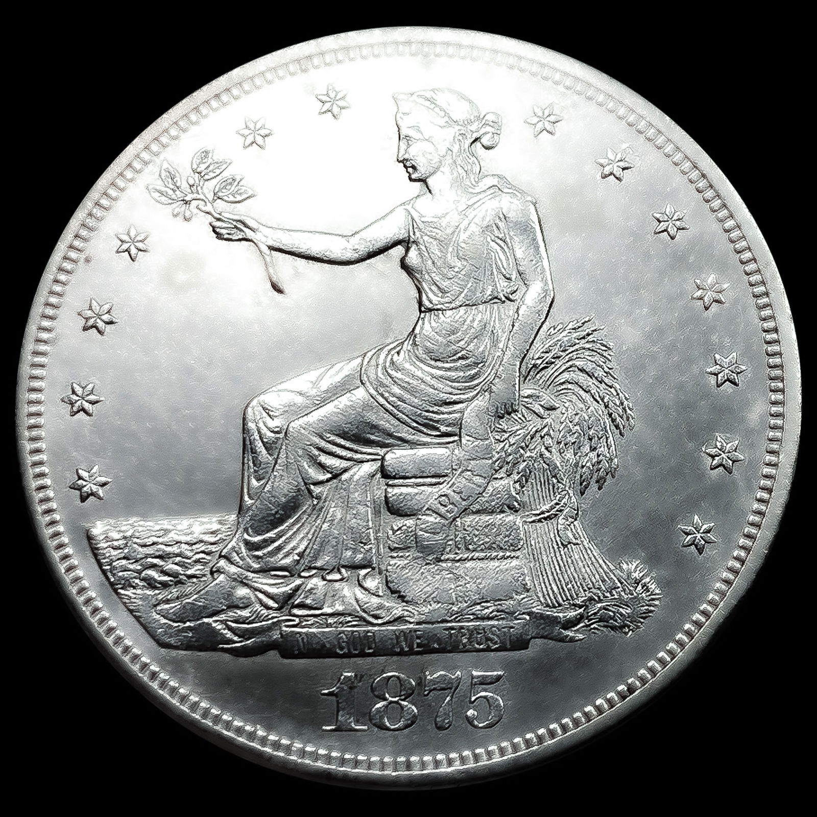 1875-CC Silver Trade Dollar: 1875-CC Silver Trade Dollar