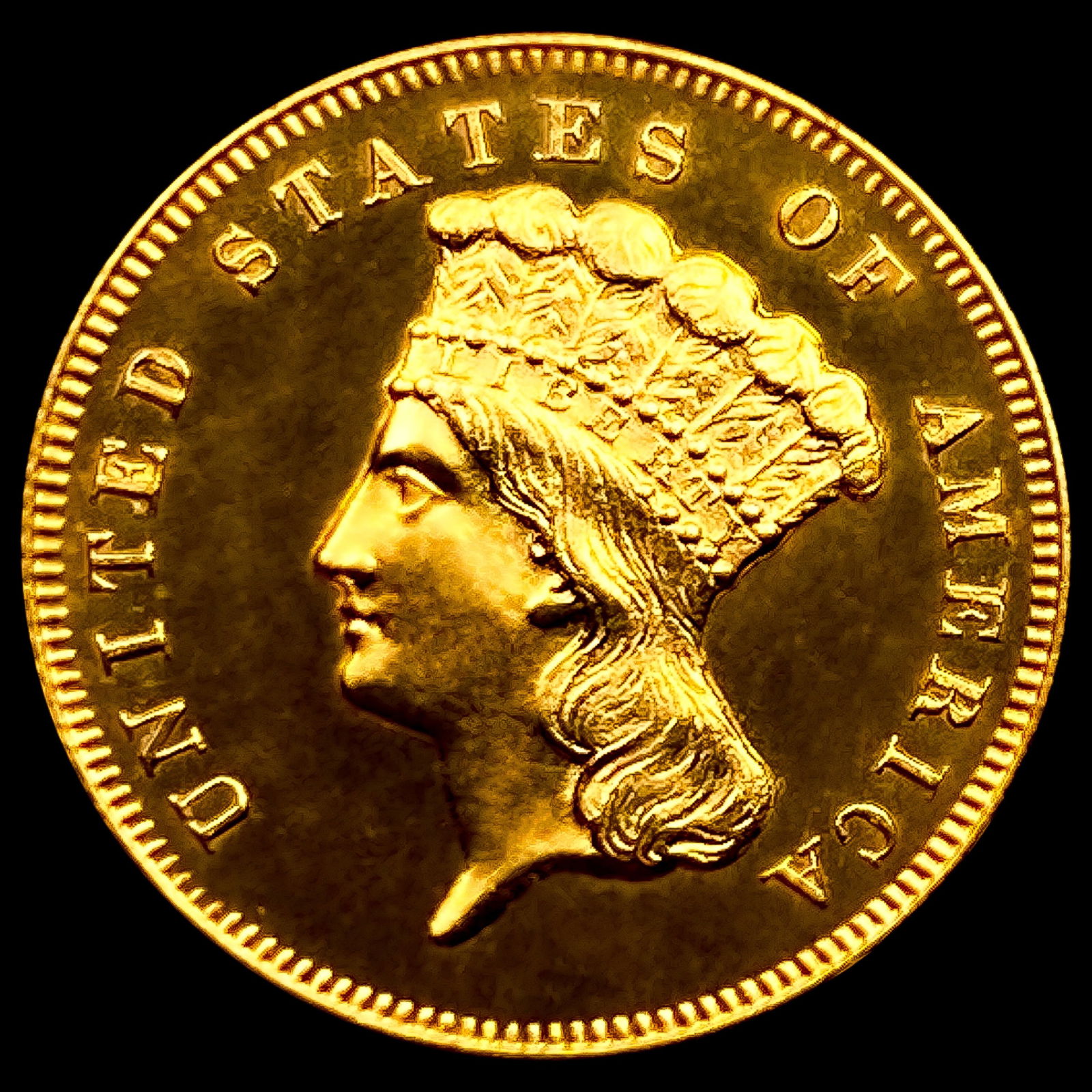 1872 $3 Gold Piece: 1872 $3 Gold Piece