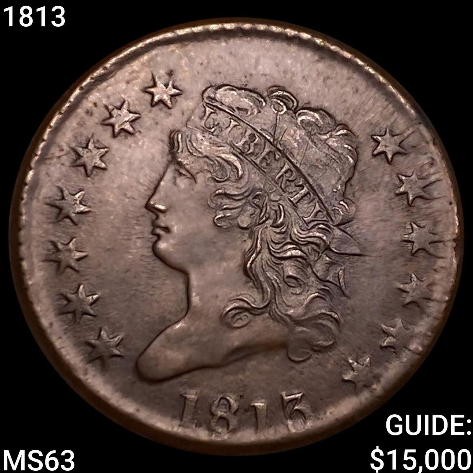 1813 Classic Head Large Cent CHOICE BU (1 of 2)