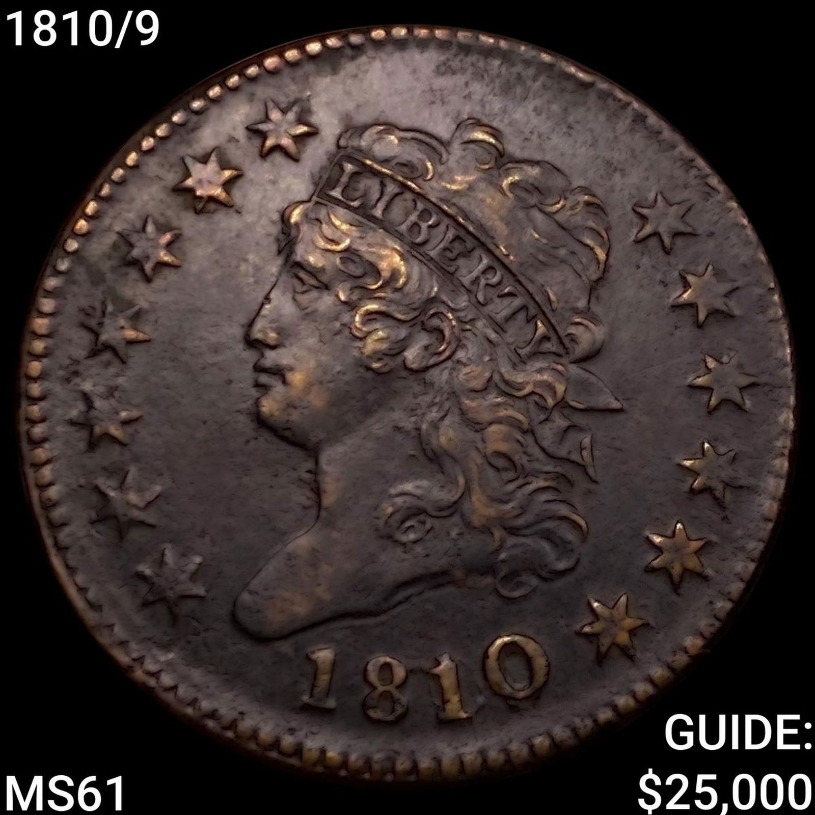 1810/9 Classic Head Large Cent UNCIRCULATED (1 of 2)