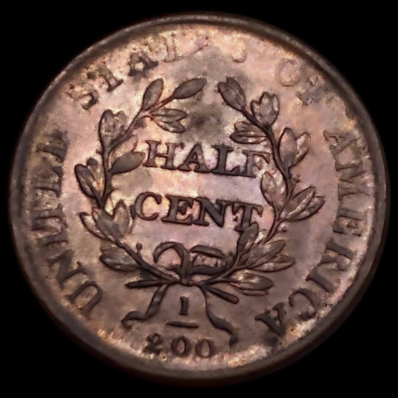 1808 Draped Bust Half Cent CHOICE BU - 2