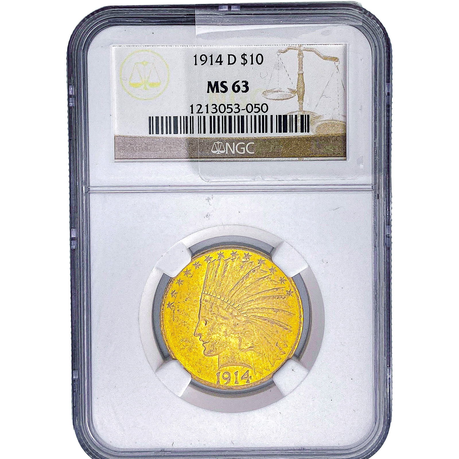 1914-D $10 Gold Eagle NGC MS63 (1 of 2)