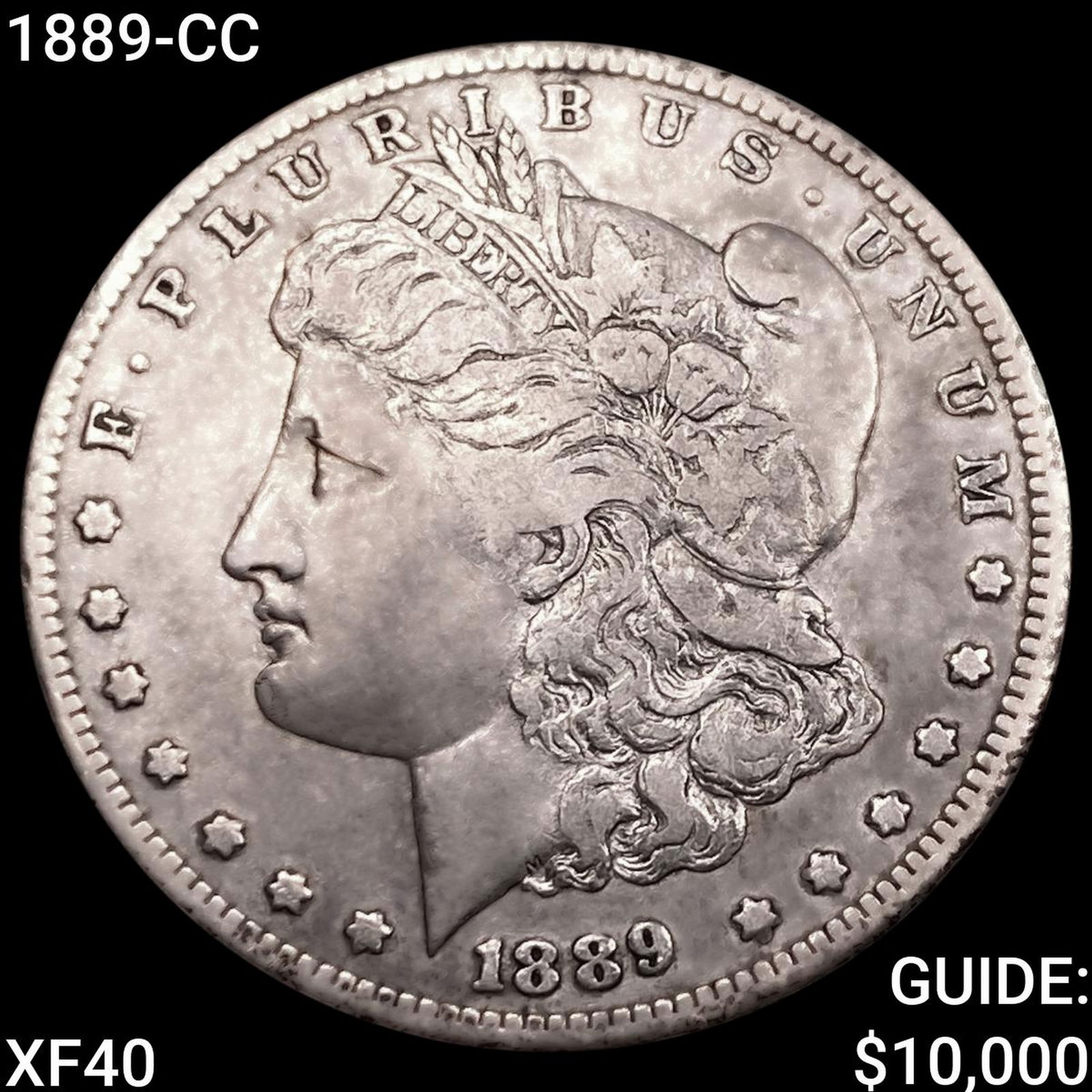 1889-CC Morgan Silver Dollar NEARLY UNCIRCULATED: 1889-CC Morgan Silver Dollar NEARLY UNCIRCULATED