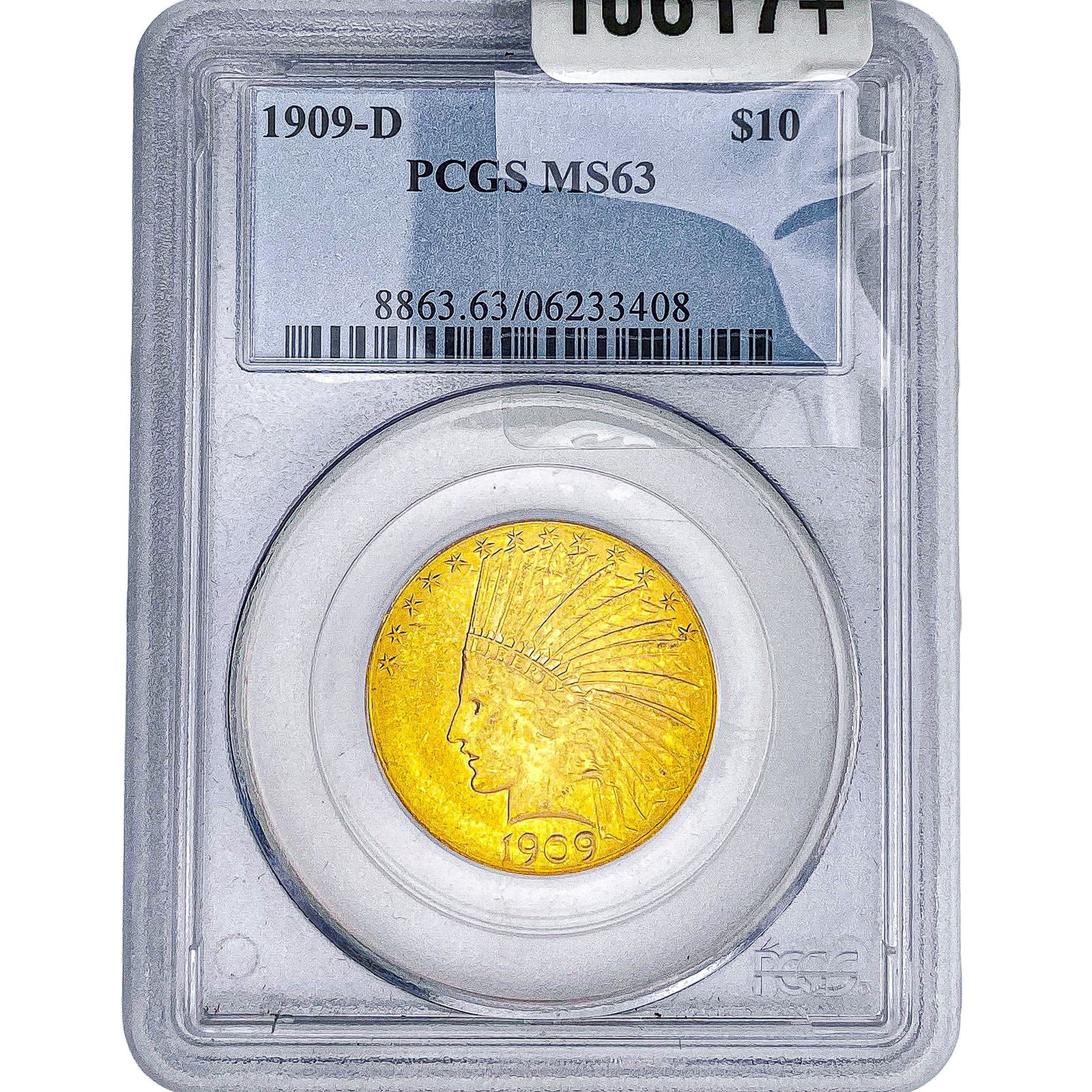 1909-D $10 Gold Eagle PCGS MS63 (1 of 2)