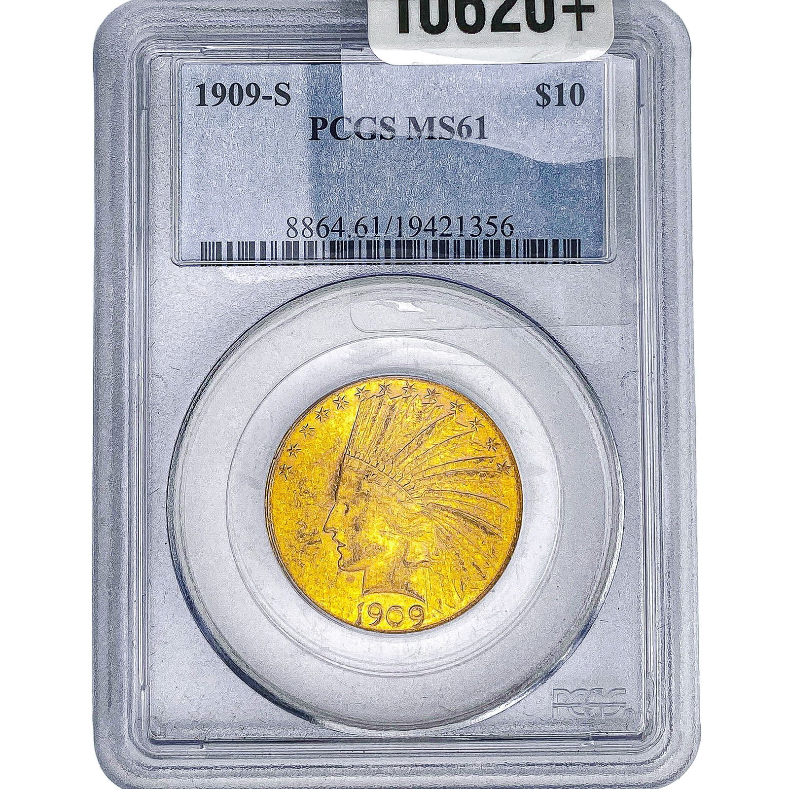 1909-S $10 Gold Eagle PCGS MS61 (1 of 2)