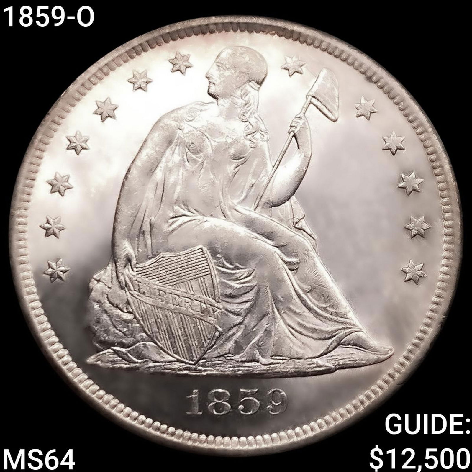 1859-O Seated Liberty Dollar CHOICE BU (1 of 2)