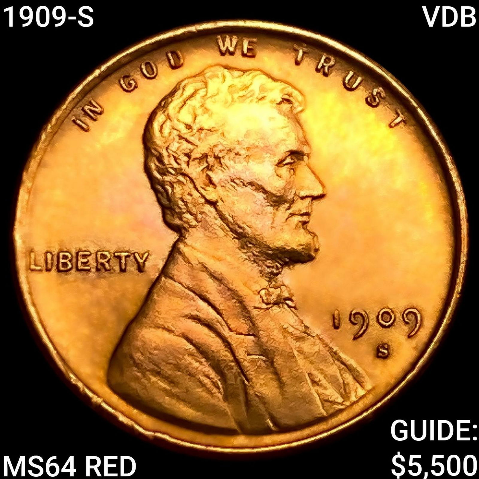 1909-S VDB Wheat Cent CHOICE BU RD (1 of 2)