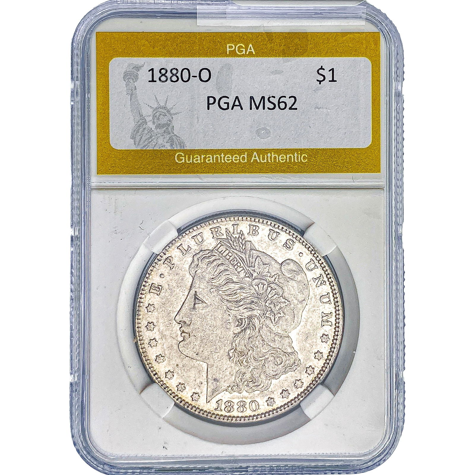 1880-O Morgan Silver Dollar PGA MS62 (1 of 2)