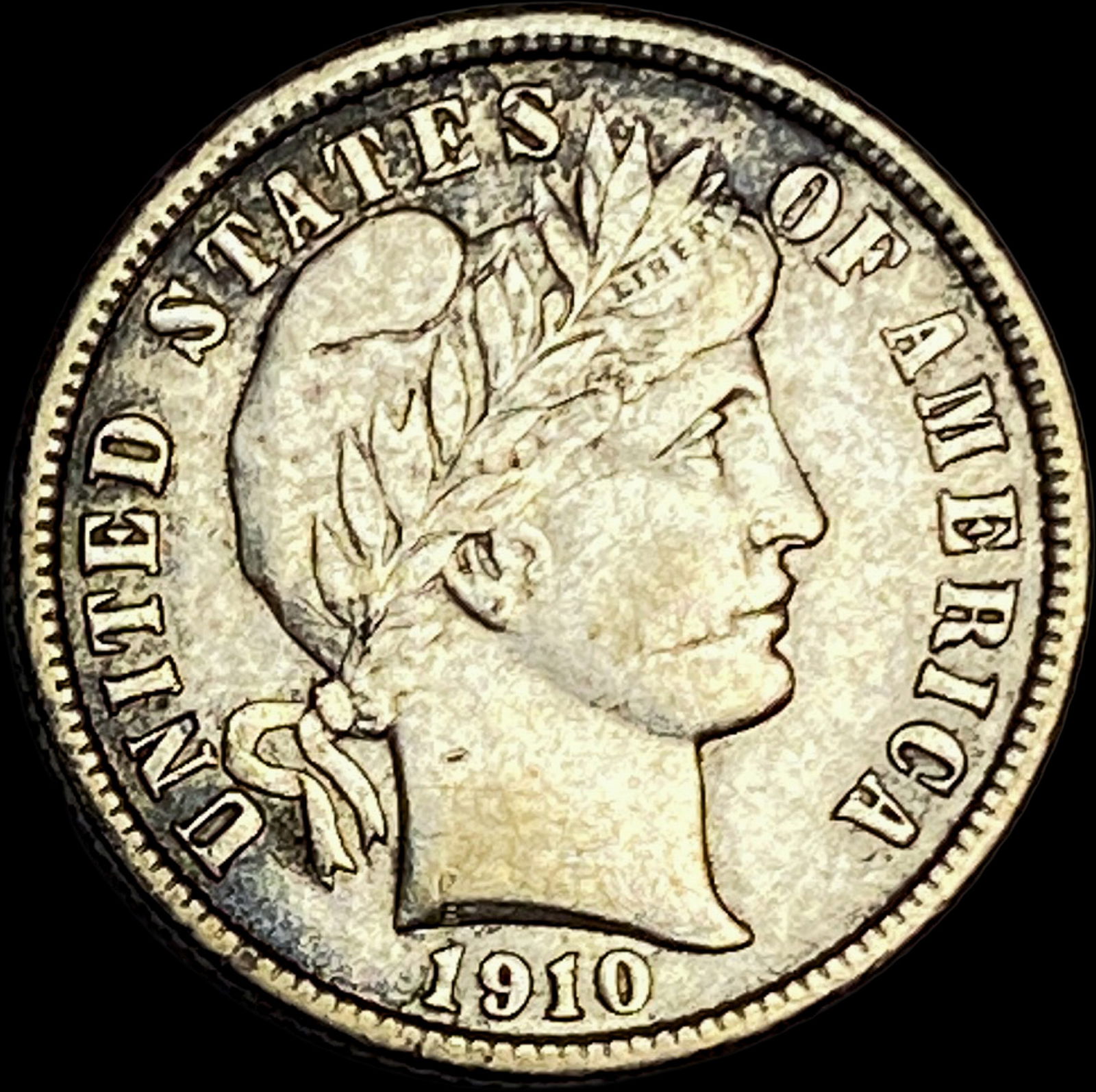 1910 Barber Dime CLOSELY UNCIRCULATED (1 of 2)