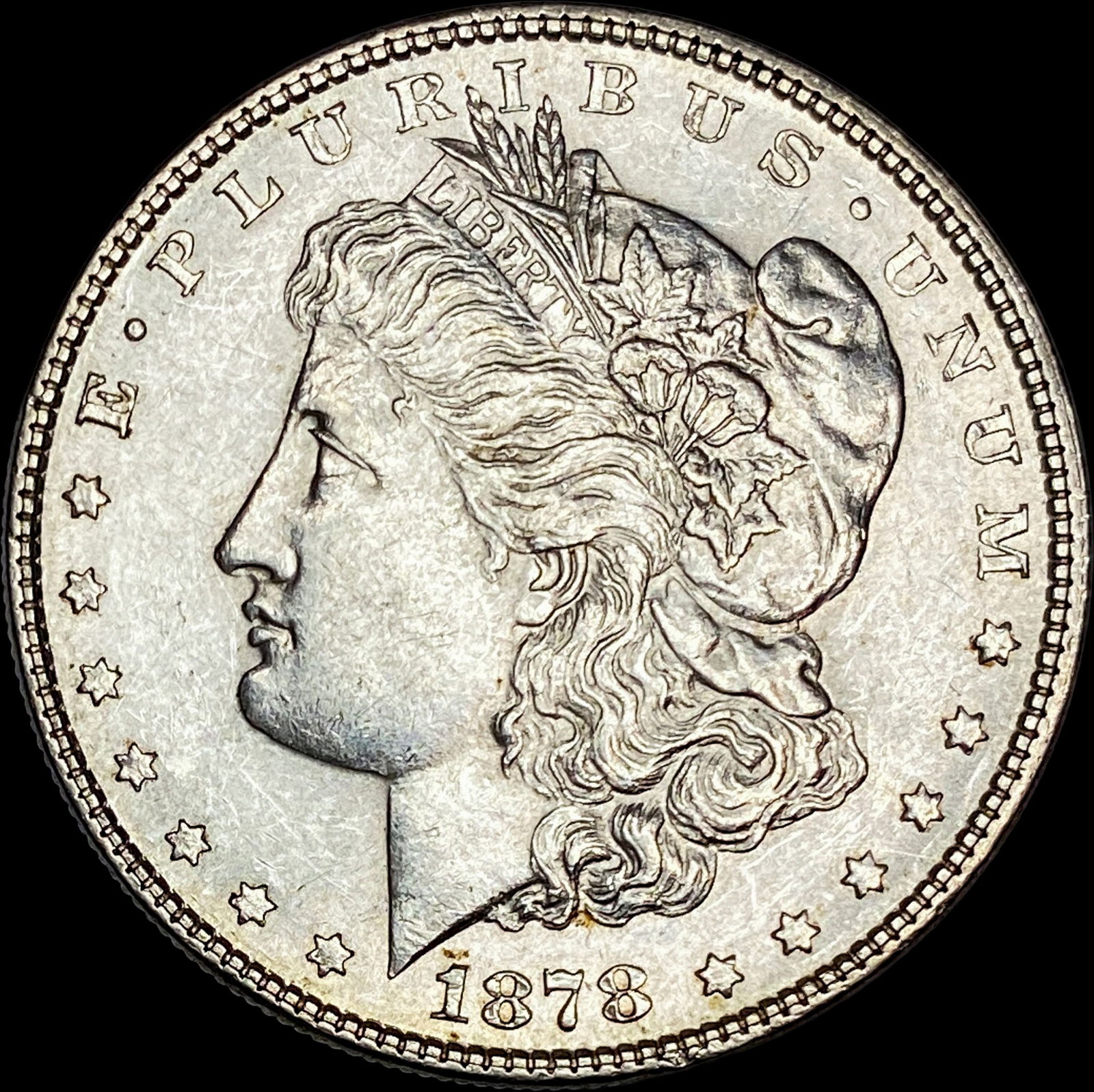 1878 Silver Morgan Dollar CHOICE AU: 1878 Silver Morgan Dollar CHOICE AU