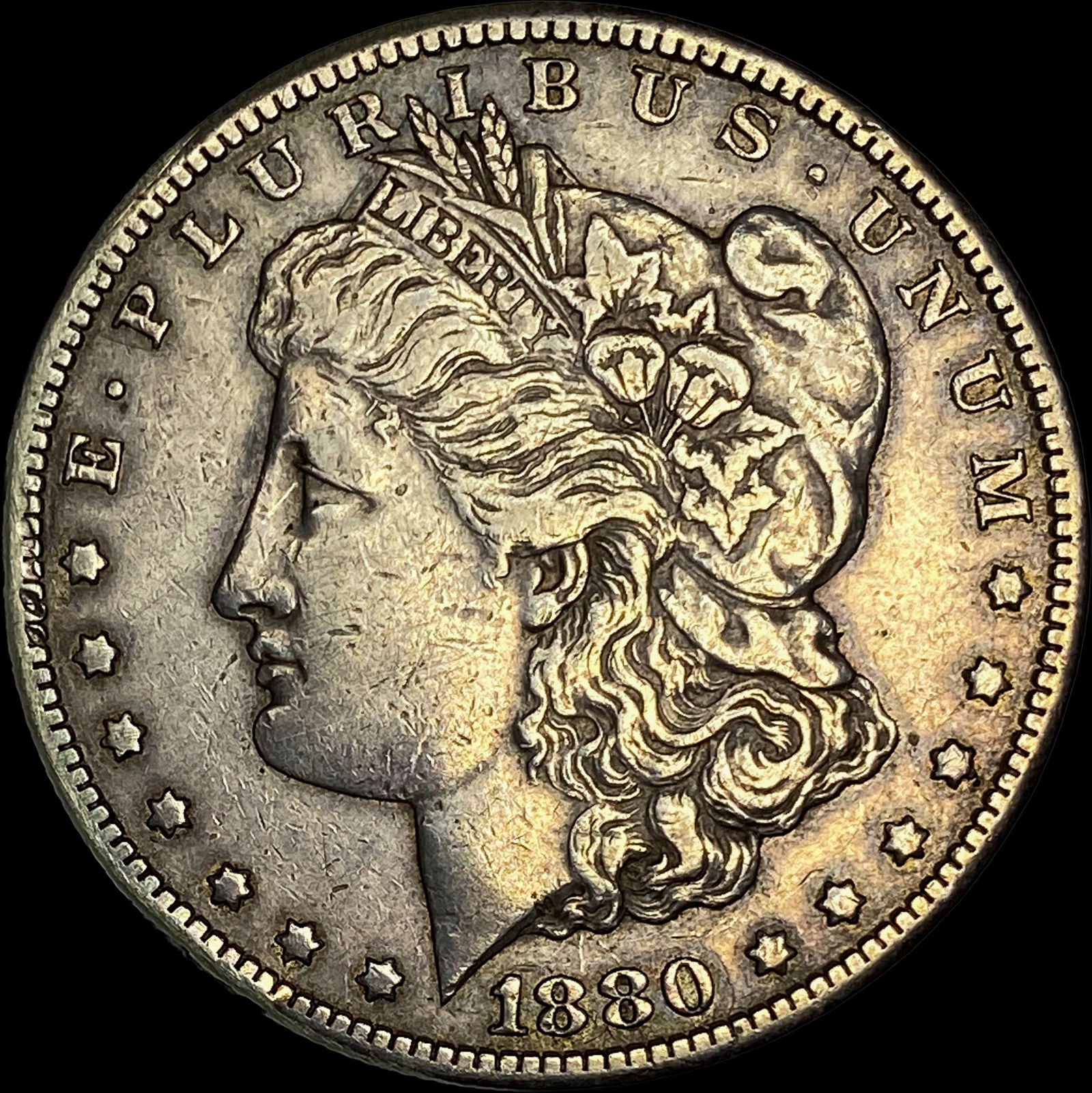 1880-CC Silver Morgan Dollar NEARLY UNCIRCULATED: 1880-CC Silver Morgan Dollar NEARLY UNCIRCULATED