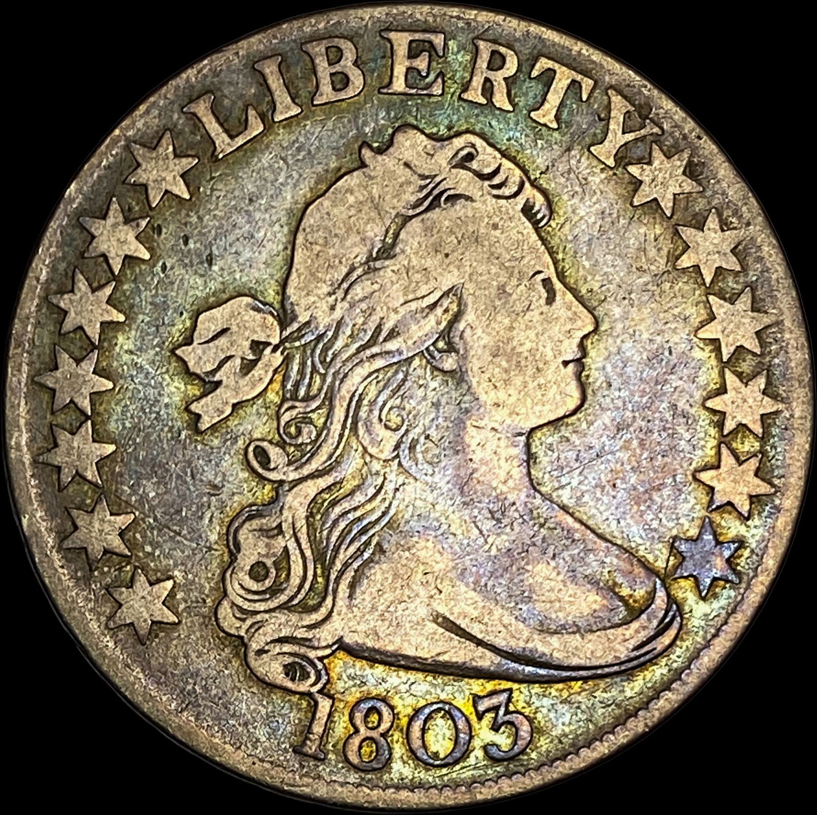 1803 Draped Bust Silver Half Dollar LIGHTLY CIRCULATED (1 of 2)