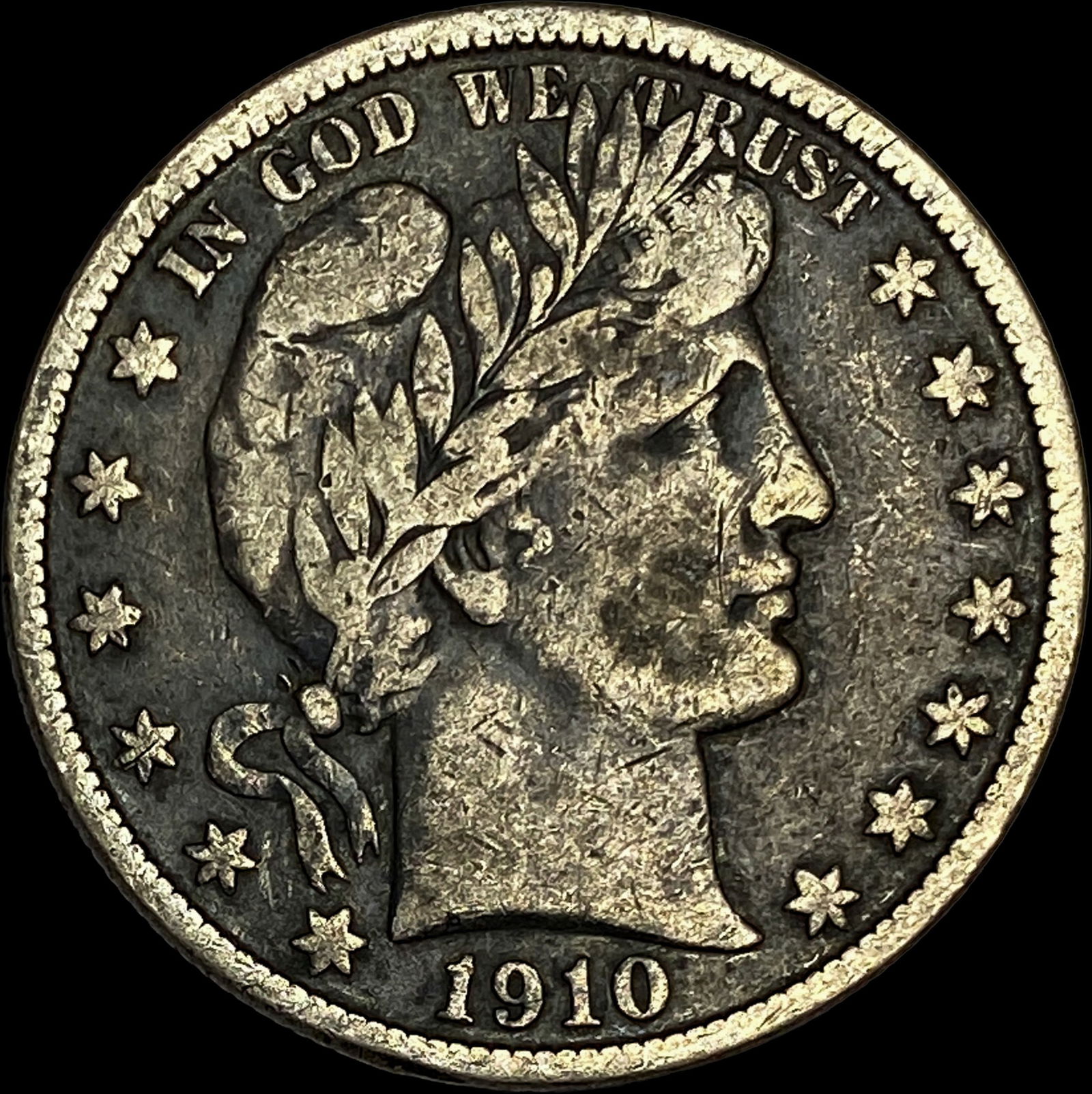 1910-S Barber Half Dollar LIGHTLY CIRCULATED (1 of 2)