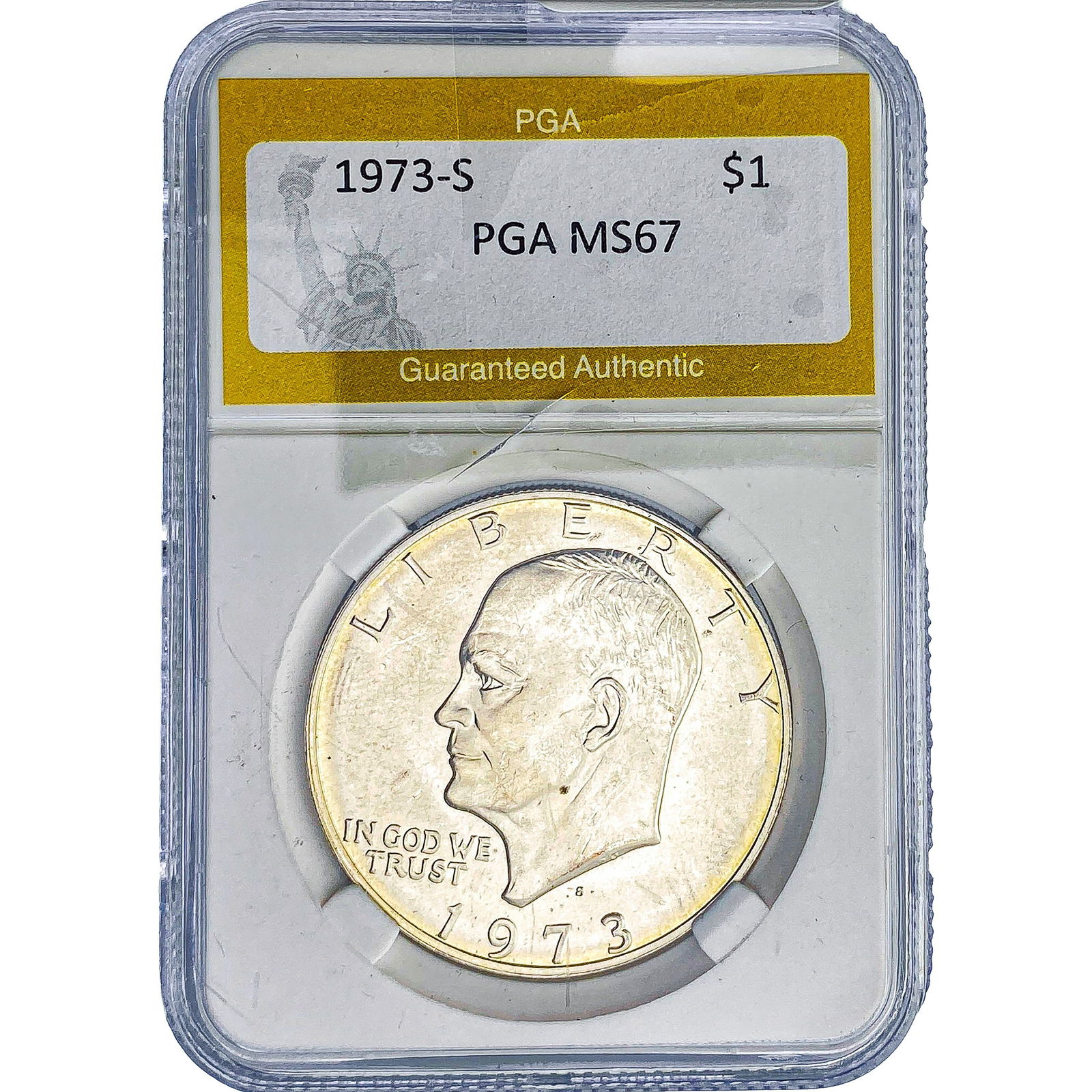 1973-S Eisenhower Dollar PGA MS67 (1 of 2)